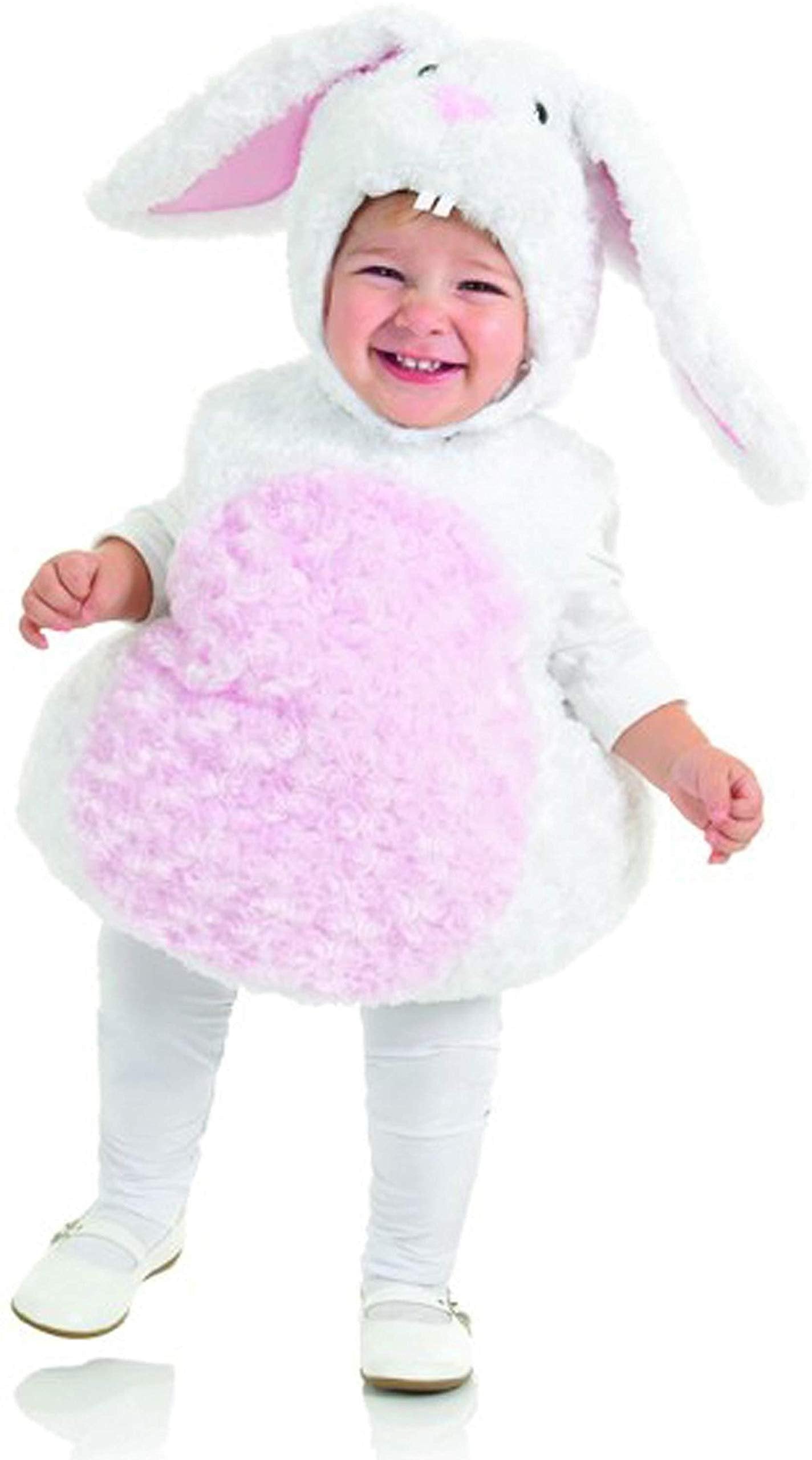 UNDERWRAPS Kid's Toddler's Rabbit Belly Babies Costume Childrens Costume, White, Extra Small