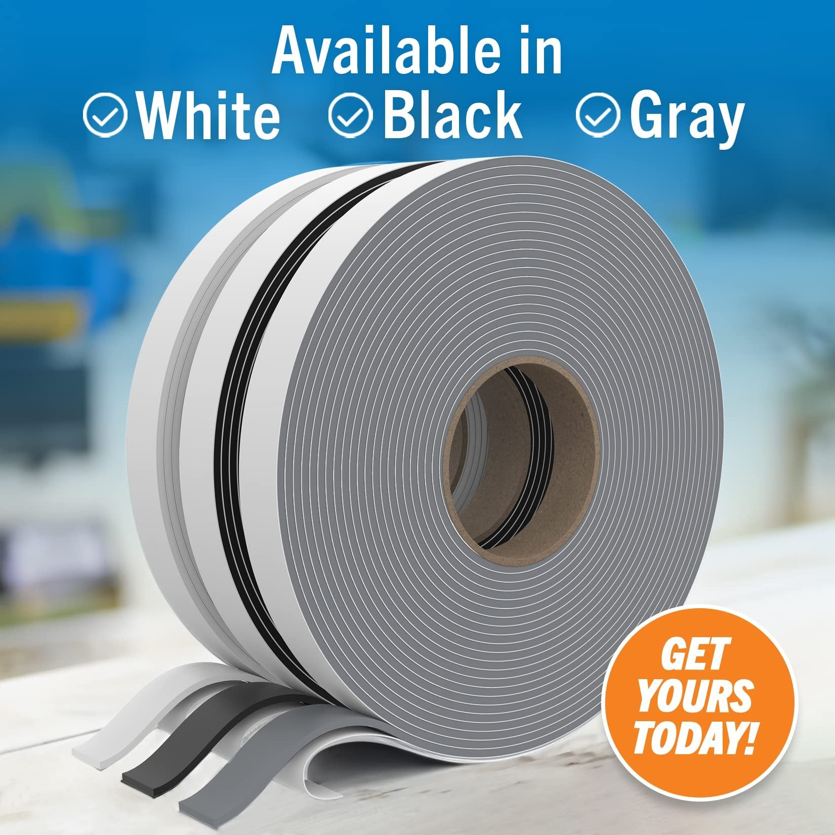 Butyl Tape RV and Marine Boat Windows and Sealing Black Double Sided Putty Tape RV Window Seal Kit Butyl Sealant Tape Outdoor Waterproof Rubber Caulking Tape 1/8 x 3/4 x 36 FT Black