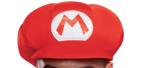 Disguise unisex adult Mario Costume, Official Nintendo Super Mario Bros With Hat and Mustache Sized Costumes, Blue,red,multicolor, Medium 38-40 US