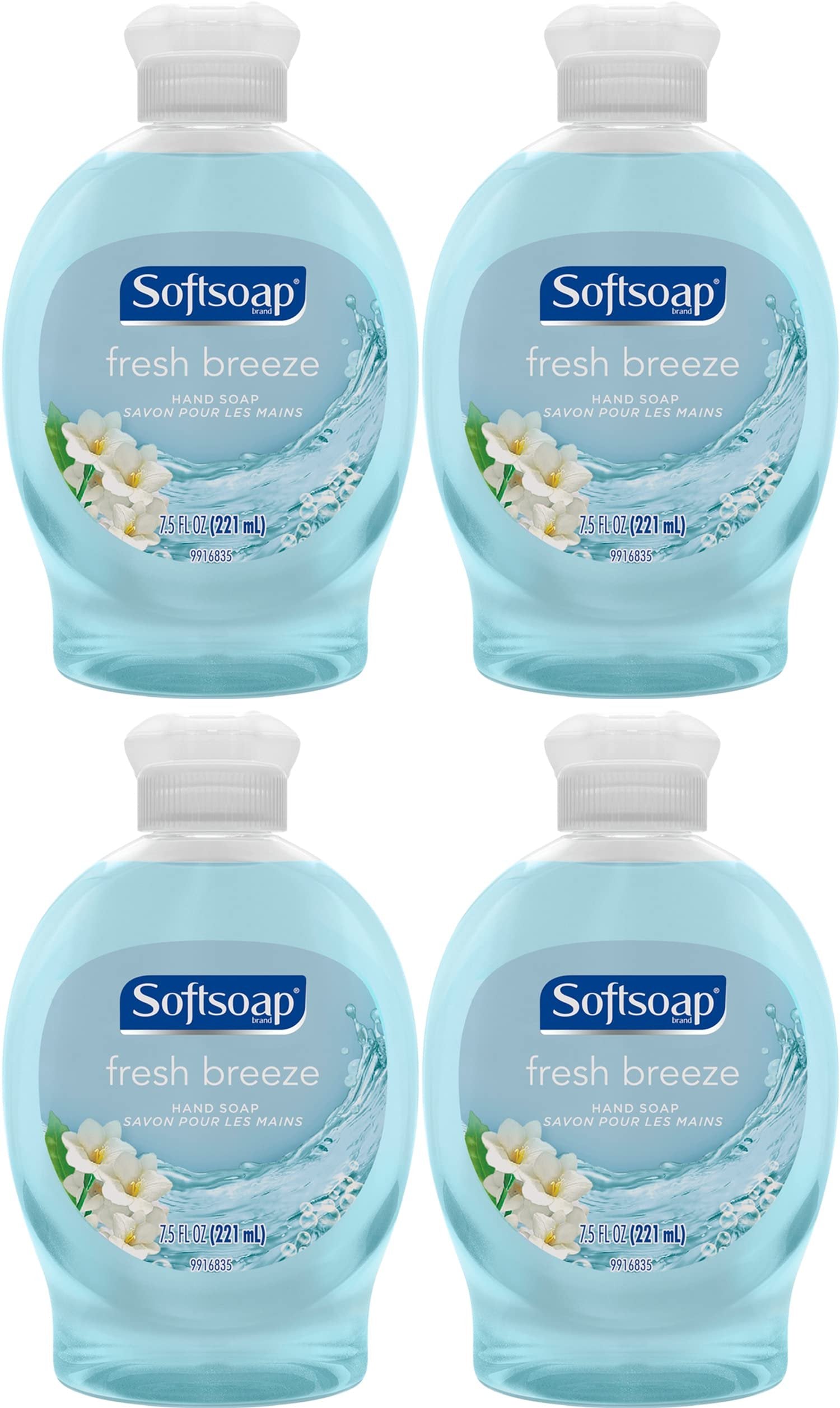 Softsoap Hand Soap Fresh Breeze - 7.5 oz, Pack of 4