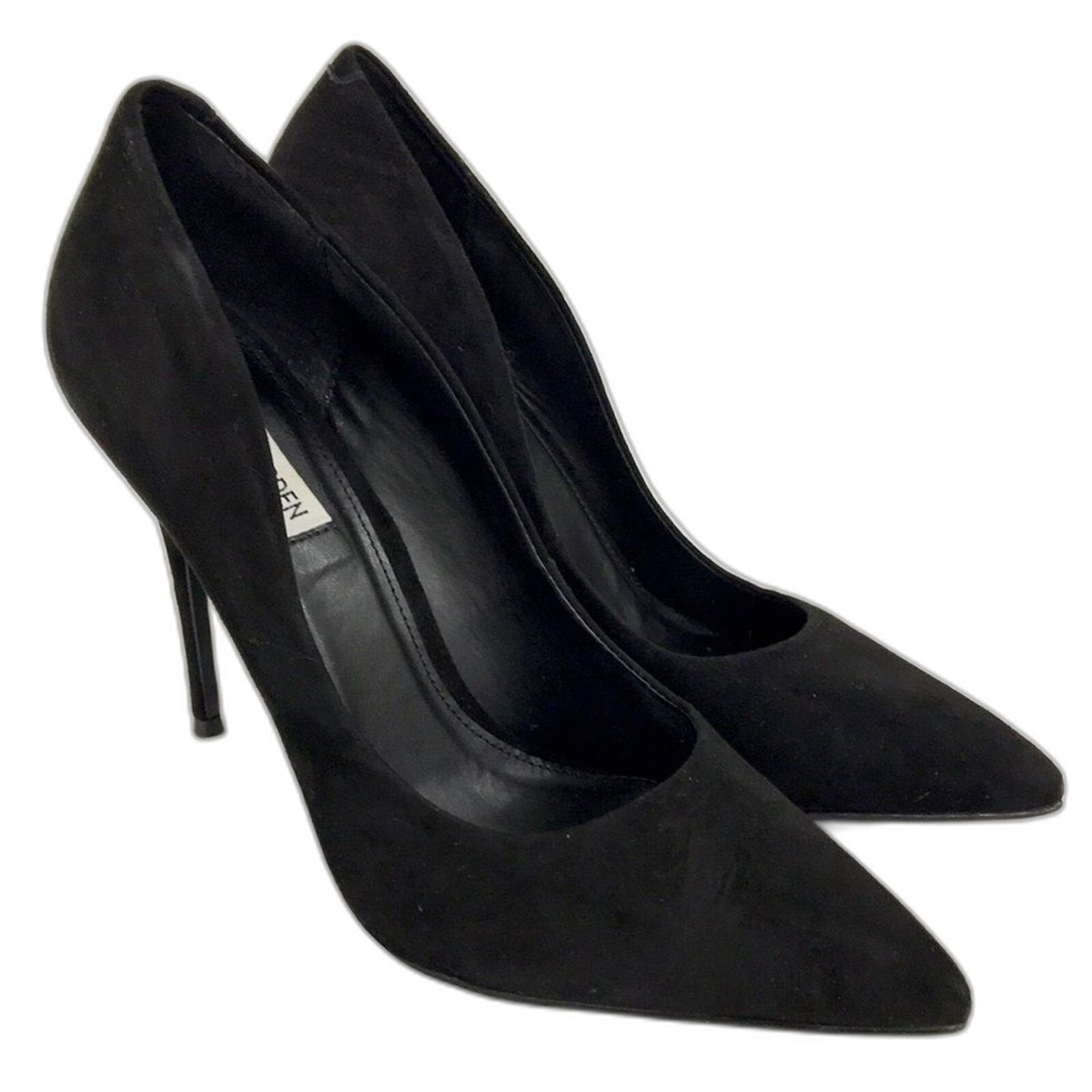 Steve Madden Womens Daisie Pump Black Suede 9 US