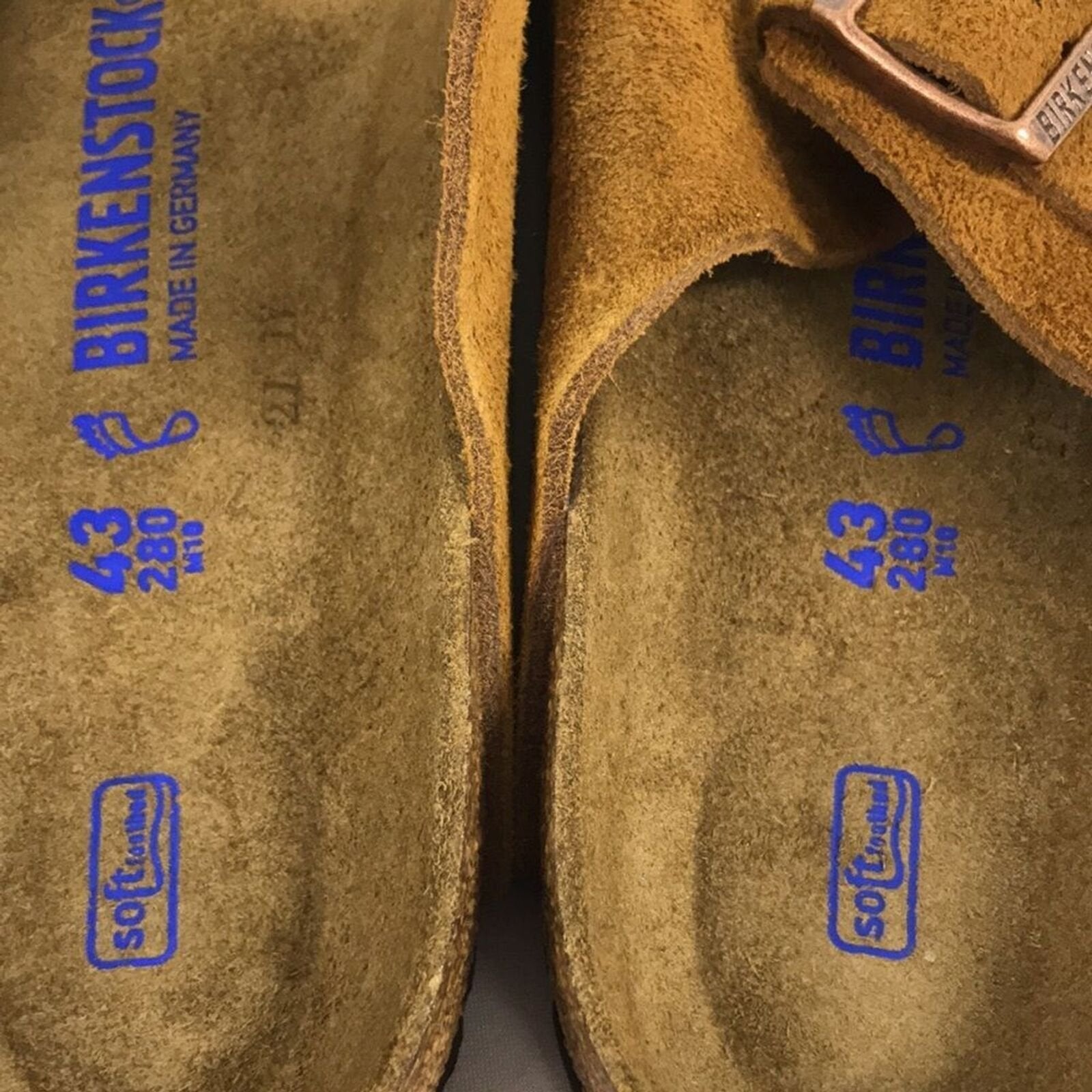 Birkenstock mens Arizona Shearling Sandals 10 US