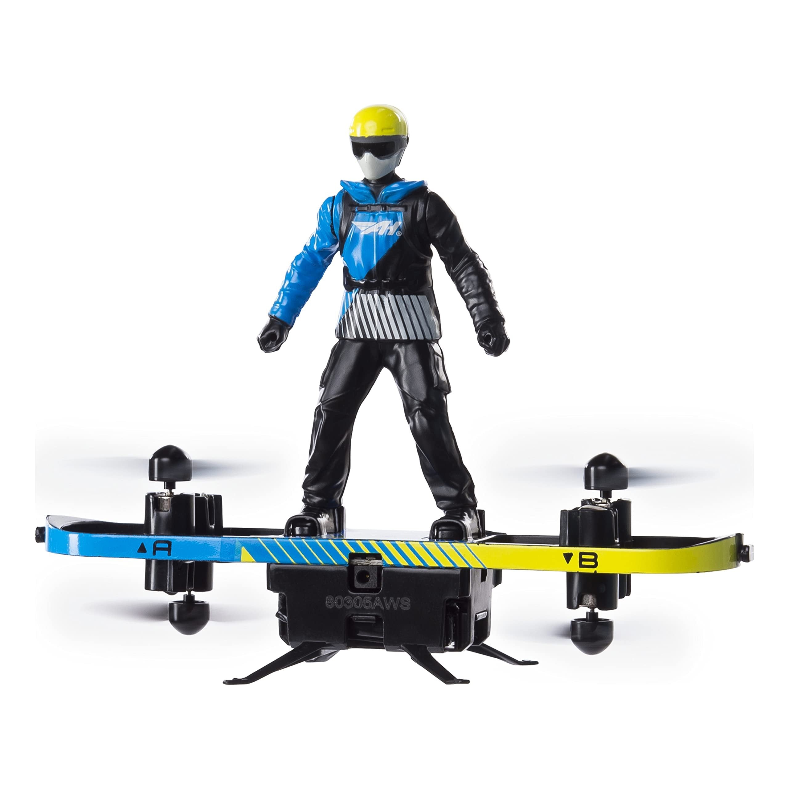 Air Hogs 2-in-1 Extreme Air Board, Transforms from RC Stunt Board to Paraglider, for Ages 8 and Up