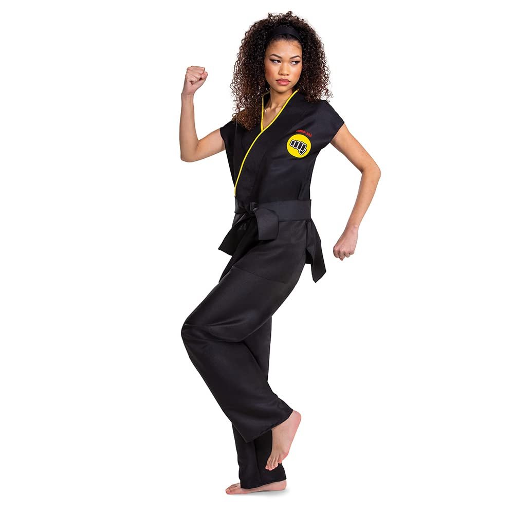 Disguise mens Cobra Kai Costume, Official Cobra Kai Gi for With Black Belt, Adult Sized Costumes, As Shown, Large Extra Large US
