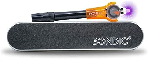 Bondic LED UV Glue Kit, Super Glue, Liquid Plastic Welder, Cures Quickly, Adhesive Repair for Home, Garage, Outdoors (LED Light & Liquid Cartridge in a Tin Case)
