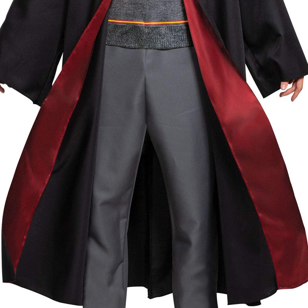 Disguise Men's Harry Potter Deluxe Adult Costume, Black & Red, XL (42-46)