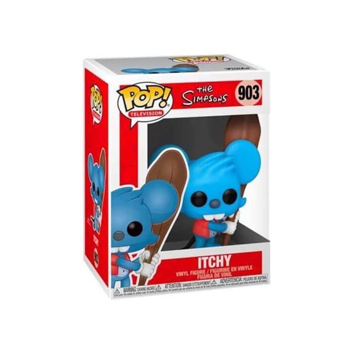 Funko POP Animation: Simpsons - Itchy,Multicolor,Standard
