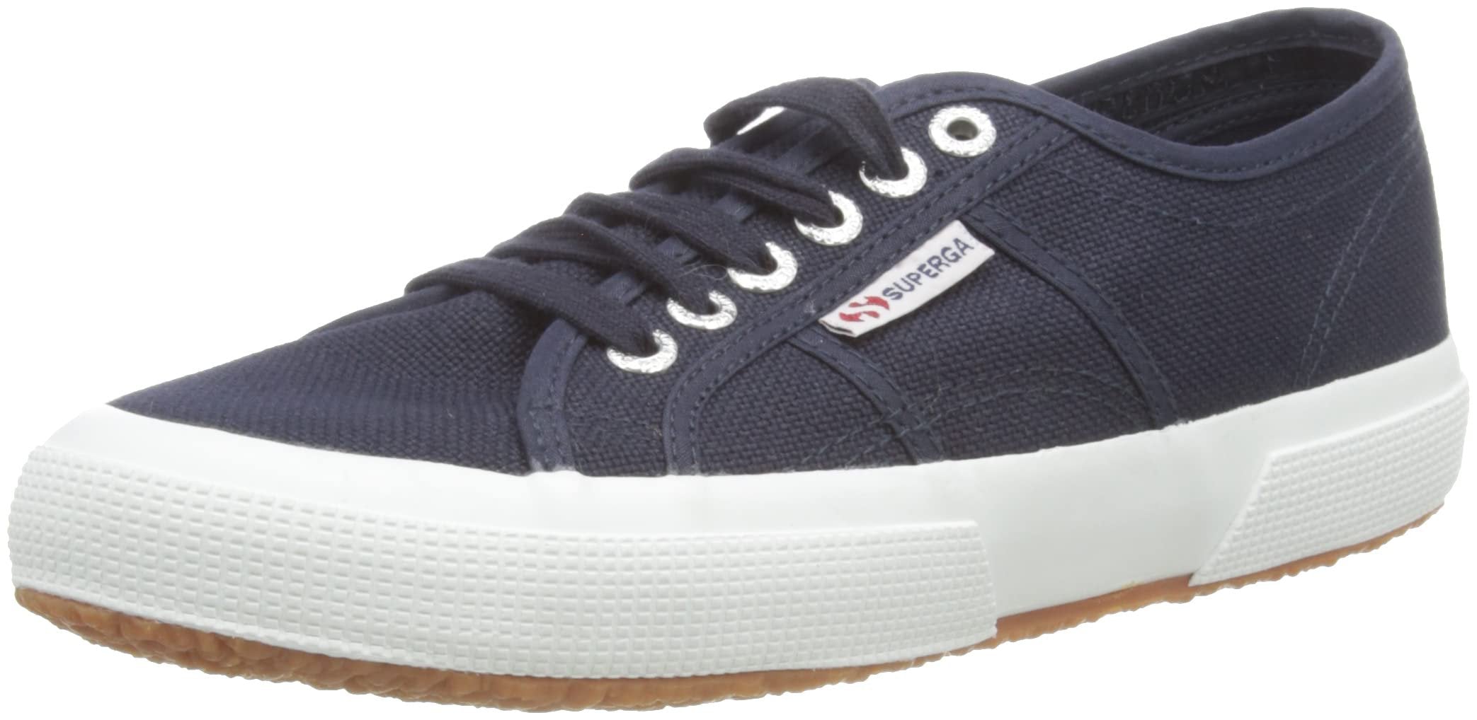 Superga Unisex 2750 Cotu Classic Trainers Low-Top, Blue Navy White F43, 6.5 US Women