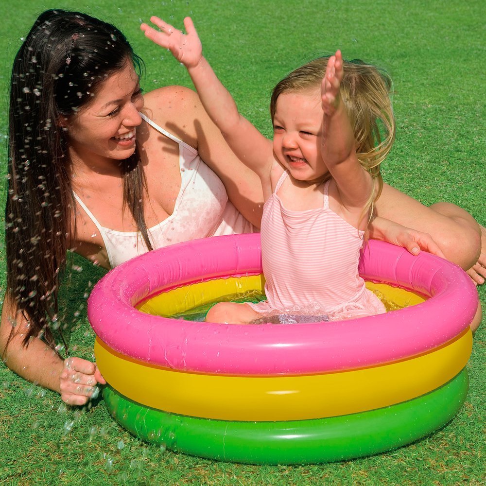 Intex 3-Hoop Inflatable Paddling Pool 61 x 22 cm