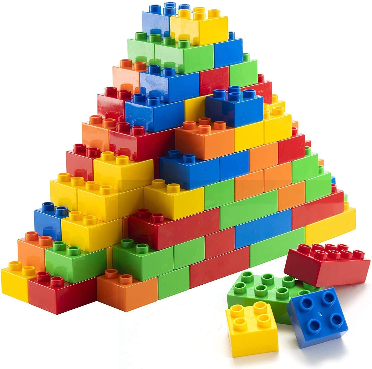 PREXTEX 100-Piece Mega Building Blocks Set - Compatible with Major Brands, For Ages 1-5