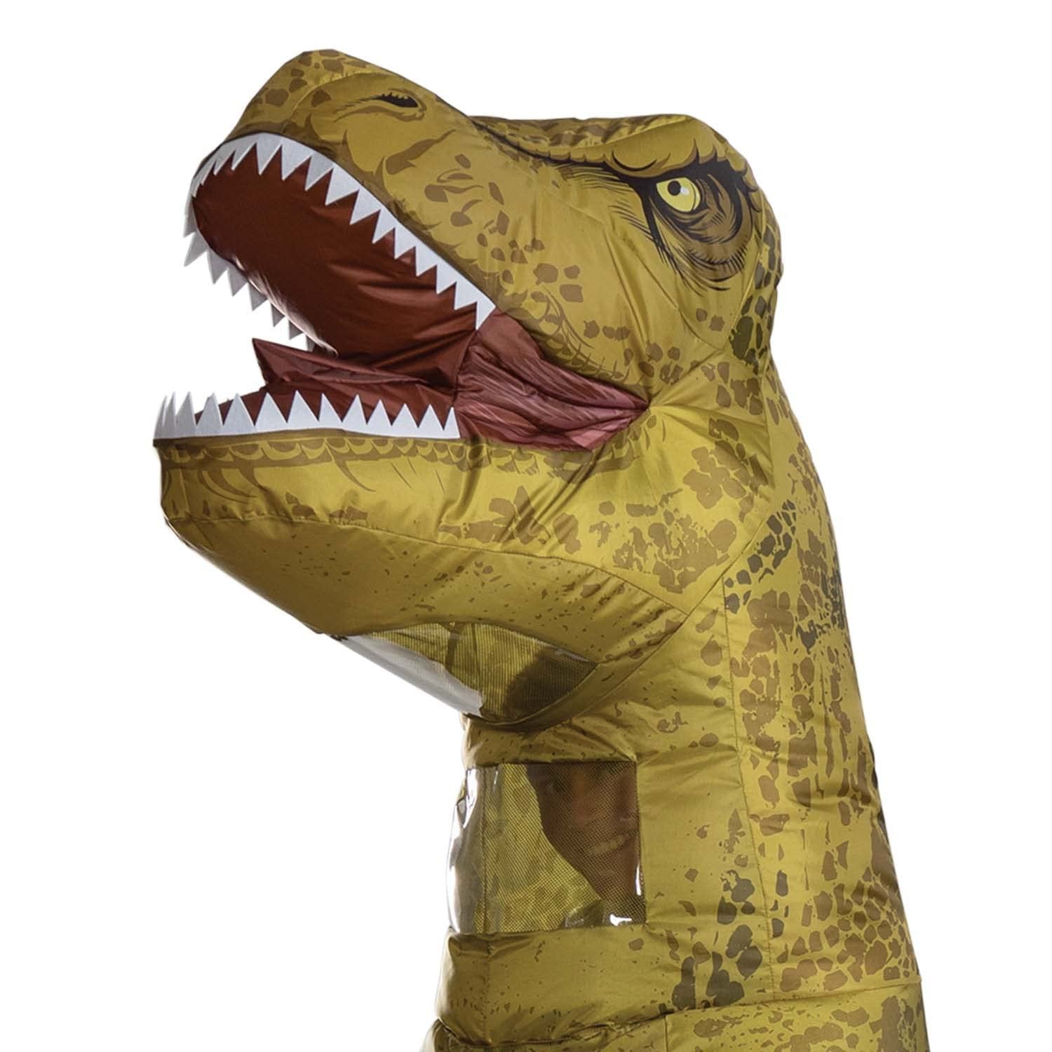 Disguise Adult Jurassic World T-Rex Inflatable Costume,Golden Brown