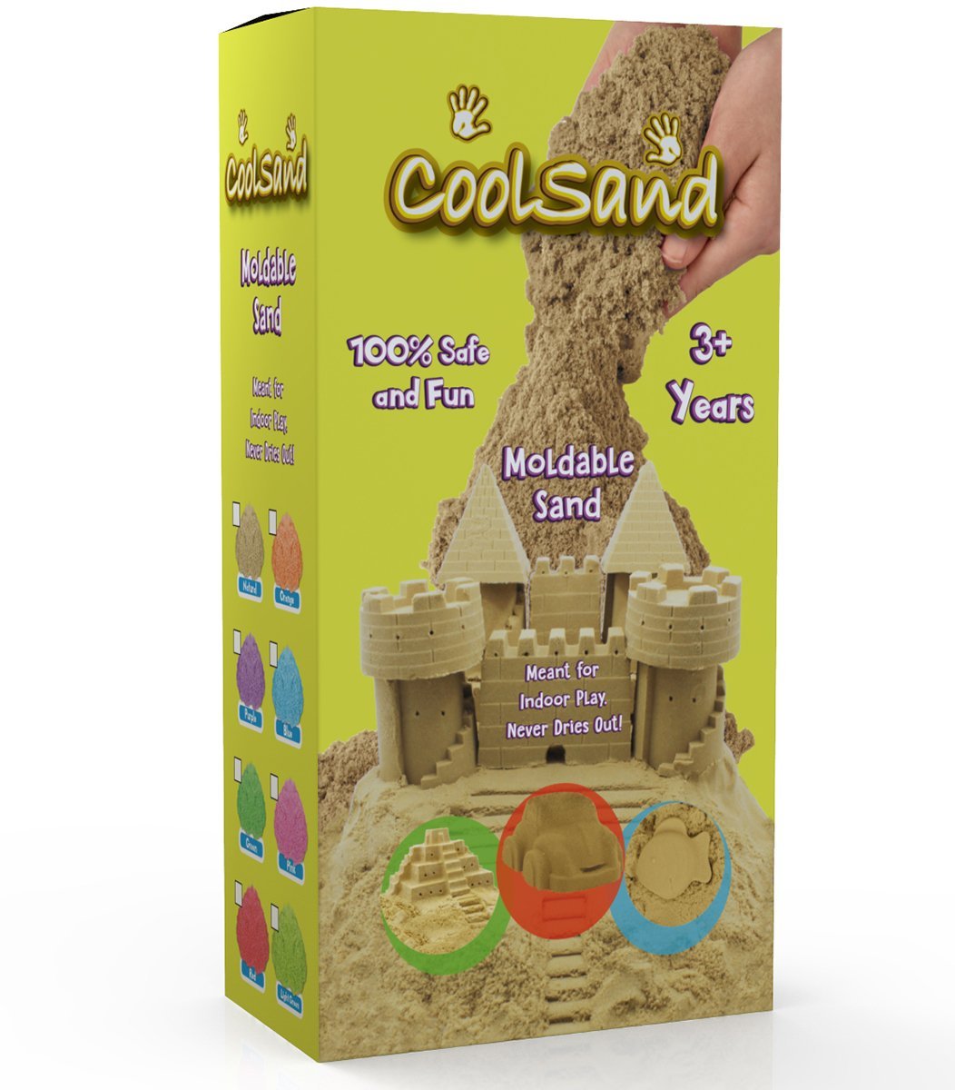 CoolSand Green 14 oz Refill Pack - Moldable Indoor Play Sand in Resealable Bag