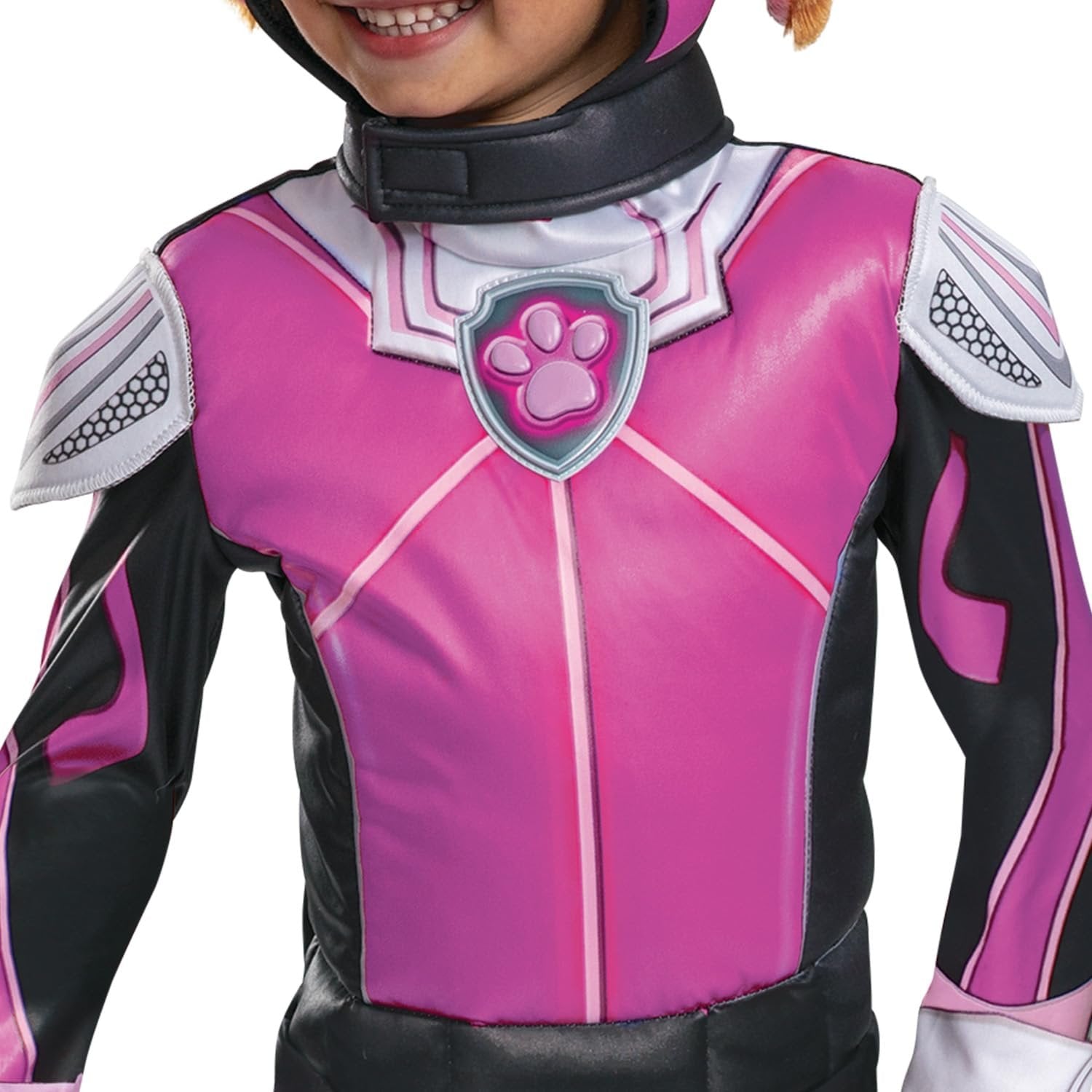 Skye Deluxe Toddler Costume, Official Paw Patrol Halloween Outfit with Armor and Headpiece for Kids, Size (4-6x)