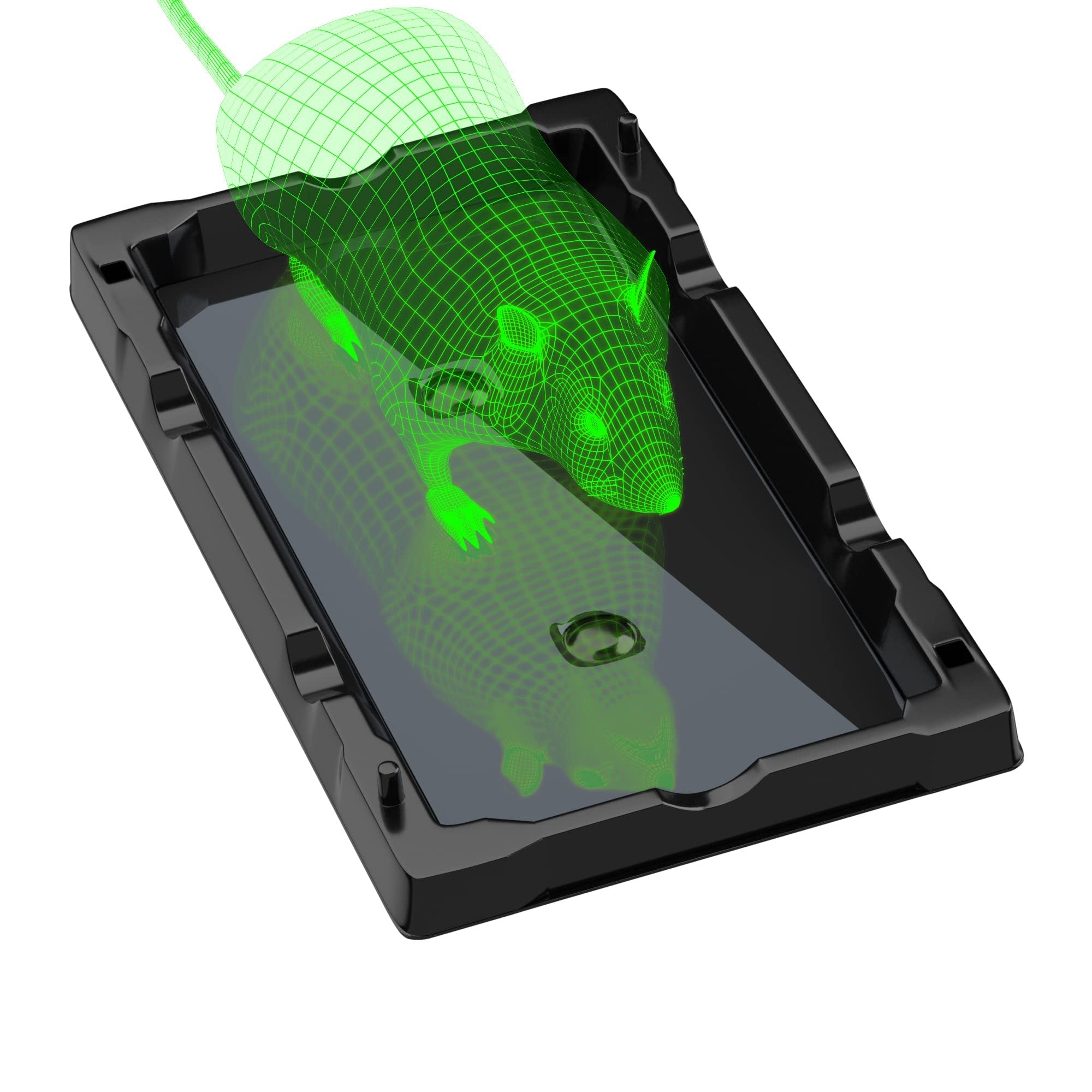 BLACK+ DECKER Glue Traps for Mouse & Insect- Heavy- Duty Sticky Traps for Mice, Small Rats, Flies, Cockroaches & Other Bugs- 4 Pre-Baited Trays- Odorless Pest Remover