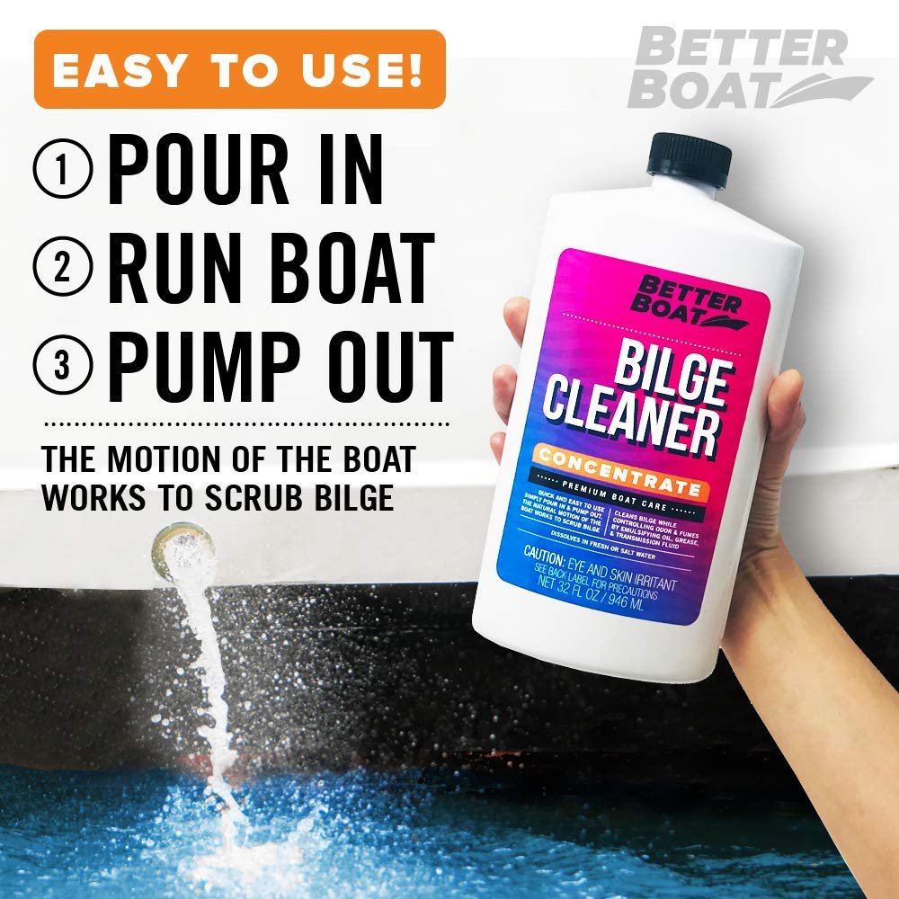 Premium Bilge Cleaner Concentrate for Boats Marine Boat Cleaner Soap Grease Oil Fuel and More