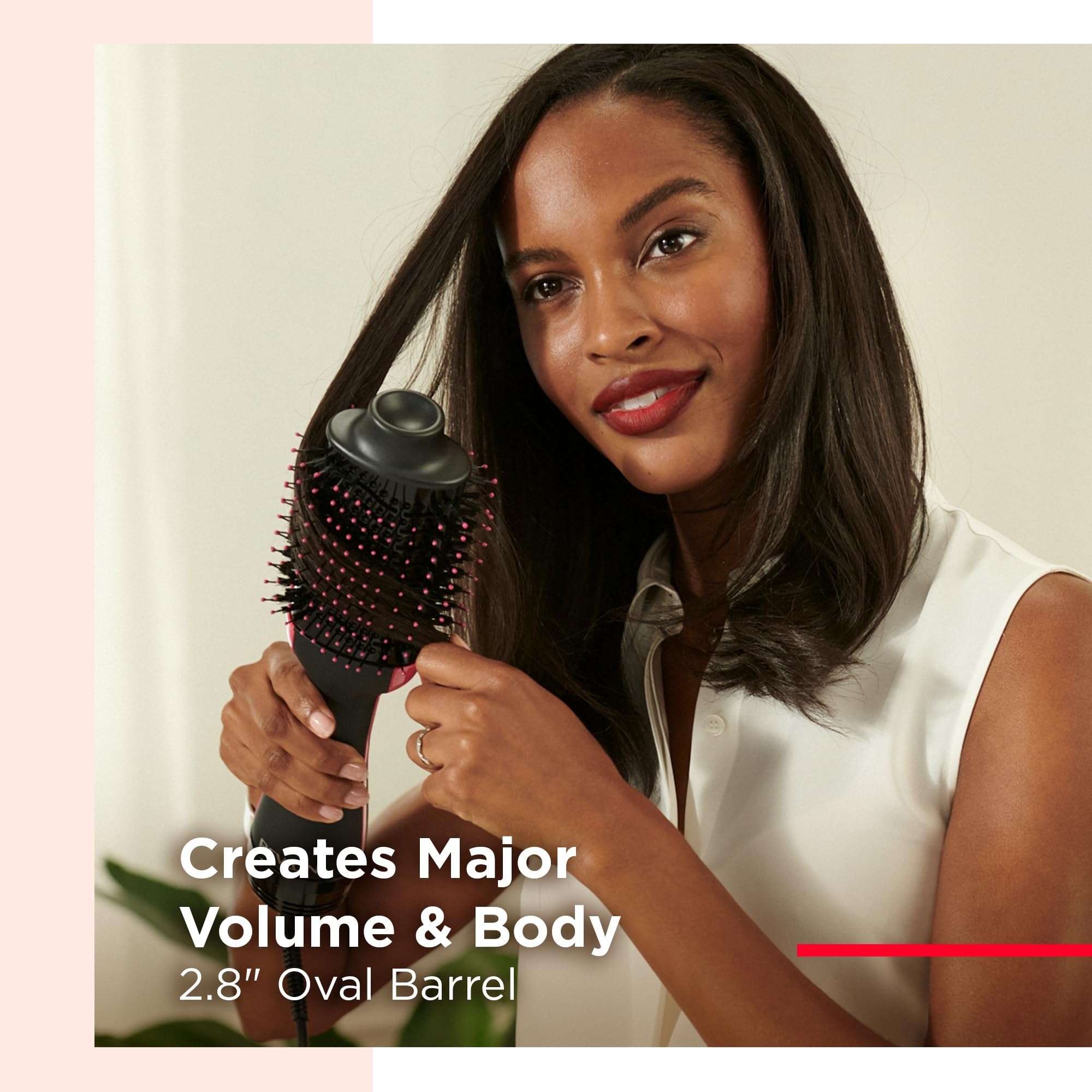 REVLON One-Step Volumizer Enhanced 1.0 Hair Dryer and Hot Air Brush | Now with Improved Motor | Amazon Exclusive (Black)