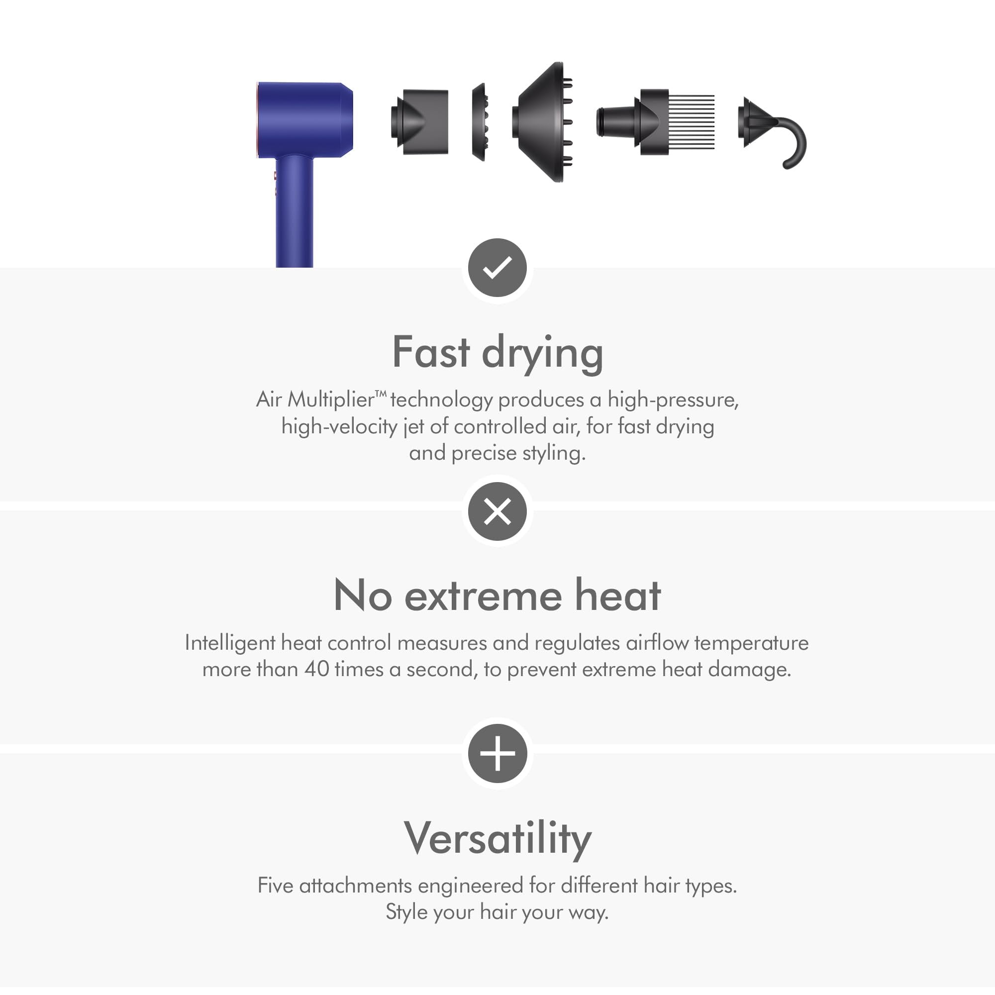 Dyson Supersonic™ Hair Dryer, Special Edition Vinca Blue