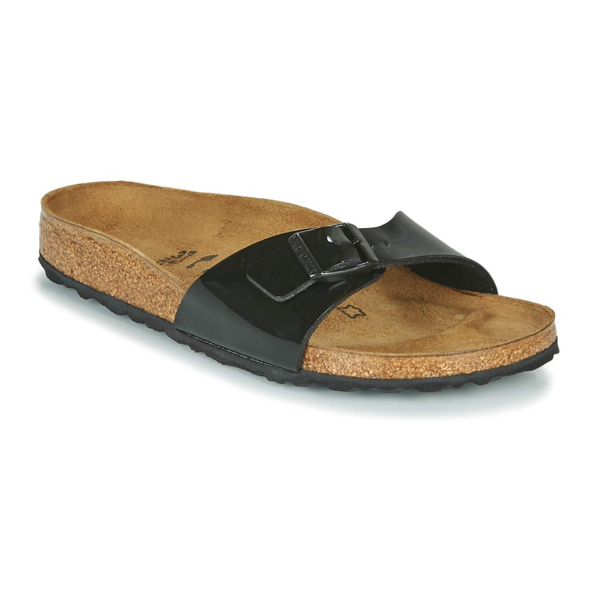 Birkenstock Unisex Madrid BS Birko-Flor Nubuck Black Sandals 6 W / 4 M US