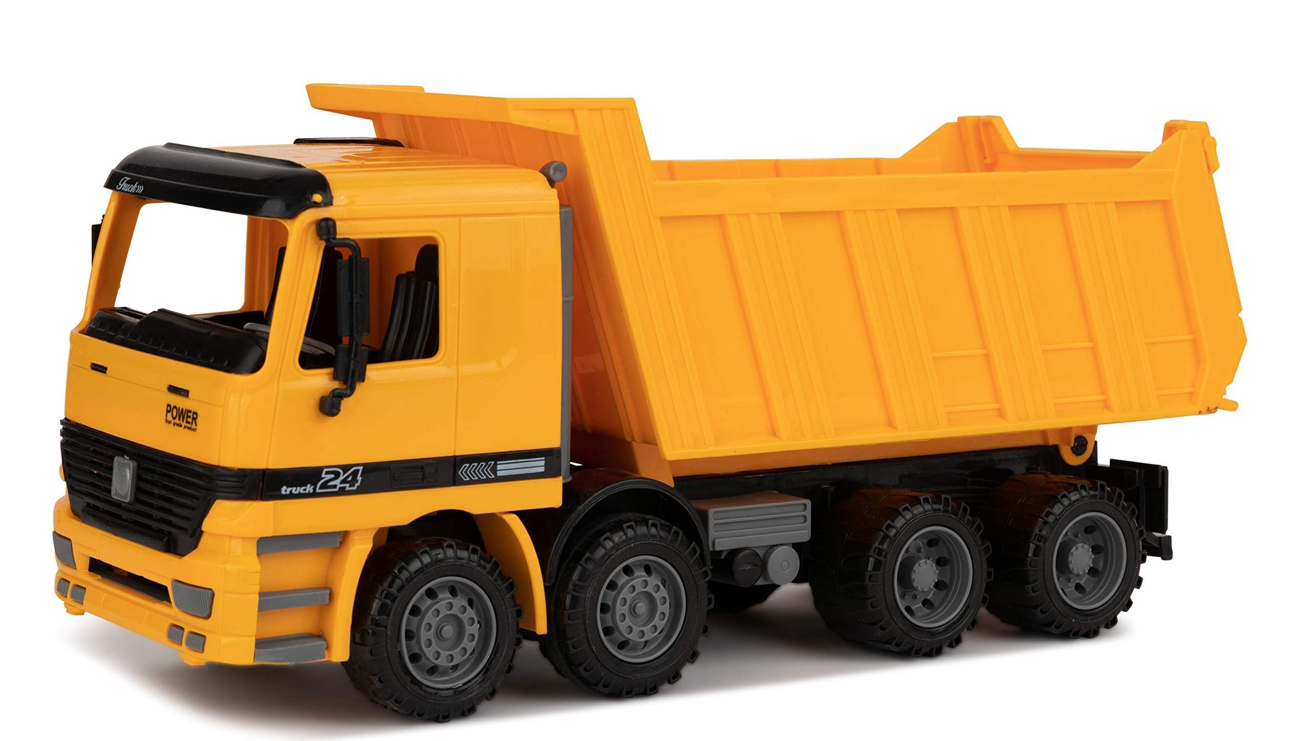 Excavator & Dump Truck Toy for Kids (Set of 2) - Moveable Claw & Lifting Back - Garbage Truck & Bulldozer Digger - Construction Vehicle for Kids & Children by Toy To Enjoy