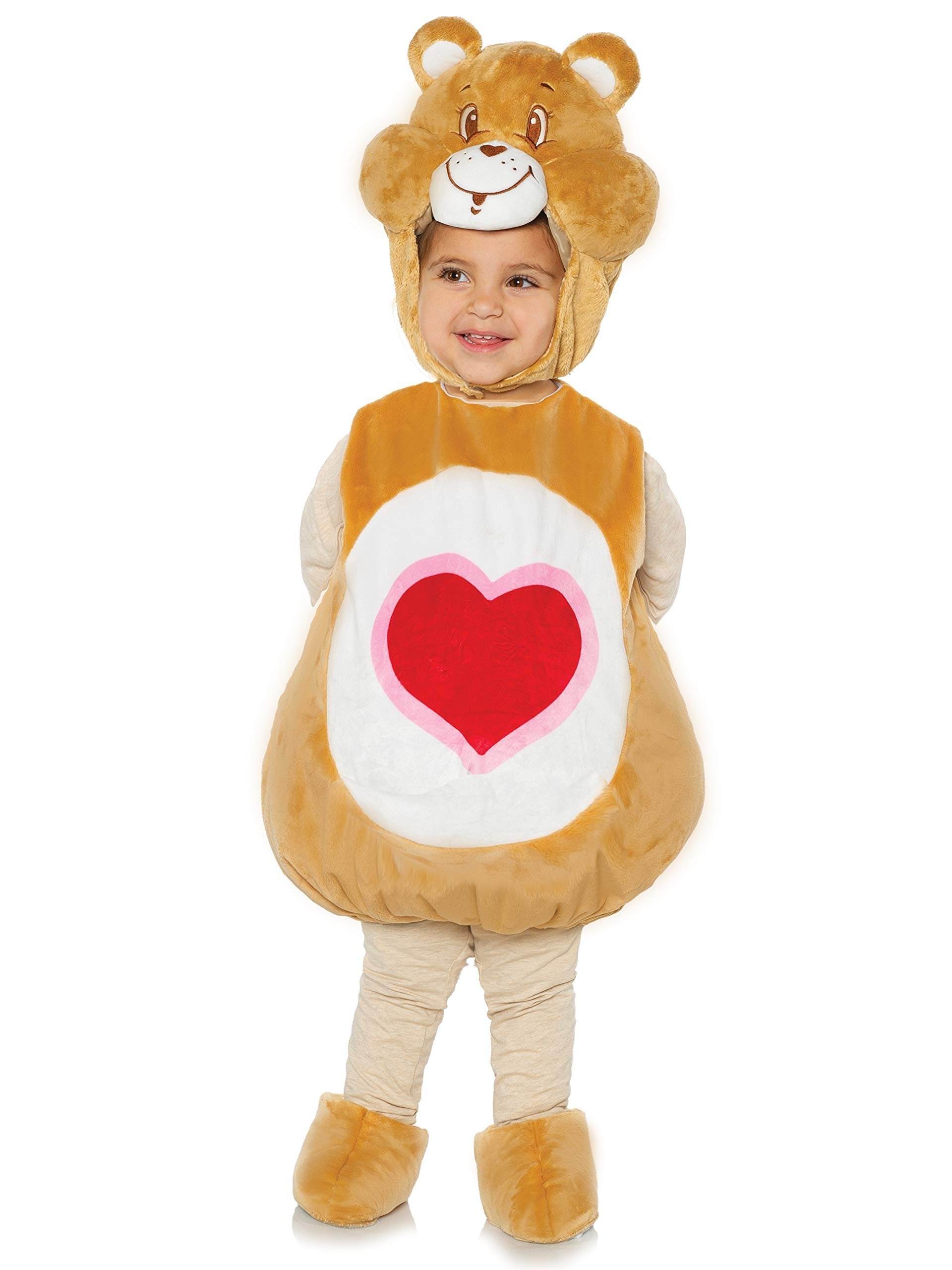 Underwraps Kid's Care Bears Tenderheart Bear Toddler's Costume Childrens Costume, White, Medium