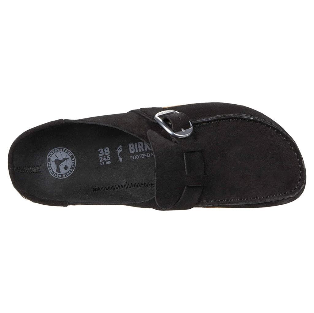 Birkenstock Unisex Buckley Suede Leather Black Sandals 10 W / 8 M US