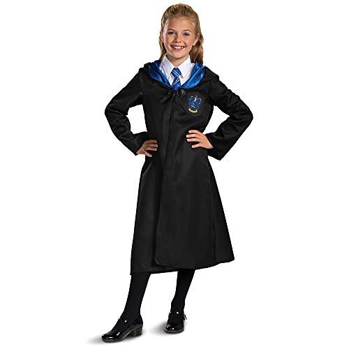 Disguise Harry Potter Ravenclaw Robe, Official Wizarding World Costume Robes, Classic Kids Size Dress Up Accessory, Child Size Small (4-6), Black & Blue