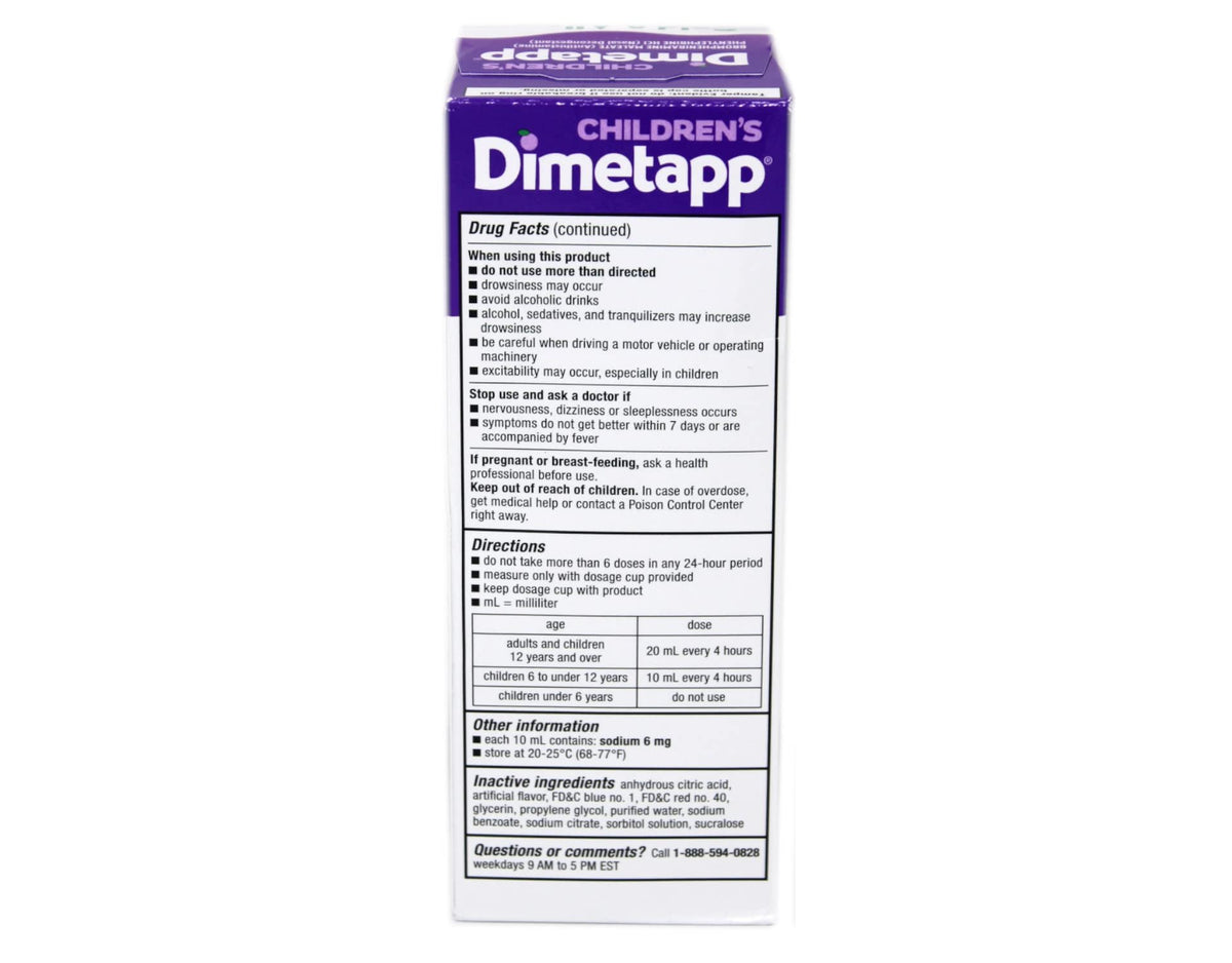 Dimetapp Rash Children's Dimetapp Cold & Allergy 8 Fl. Oz. 3 Pack