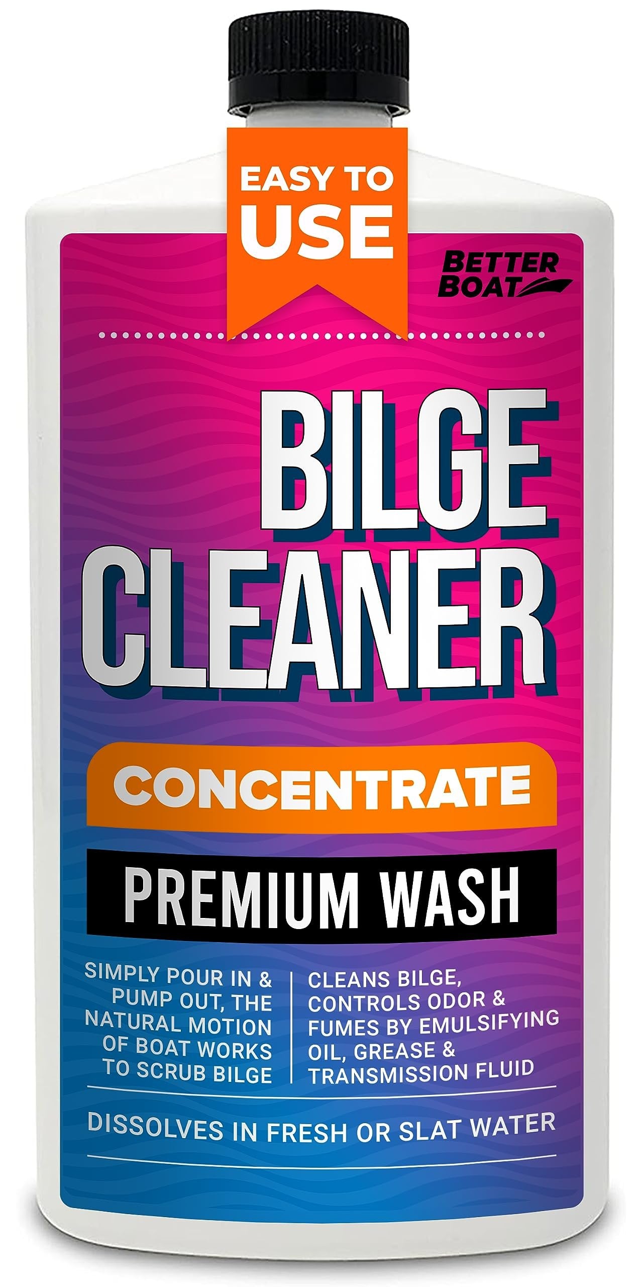 Premium Bilge Cleaner Concentrate for Boats Marine Boat Cleaner Soap Grease Oil Fuel and More