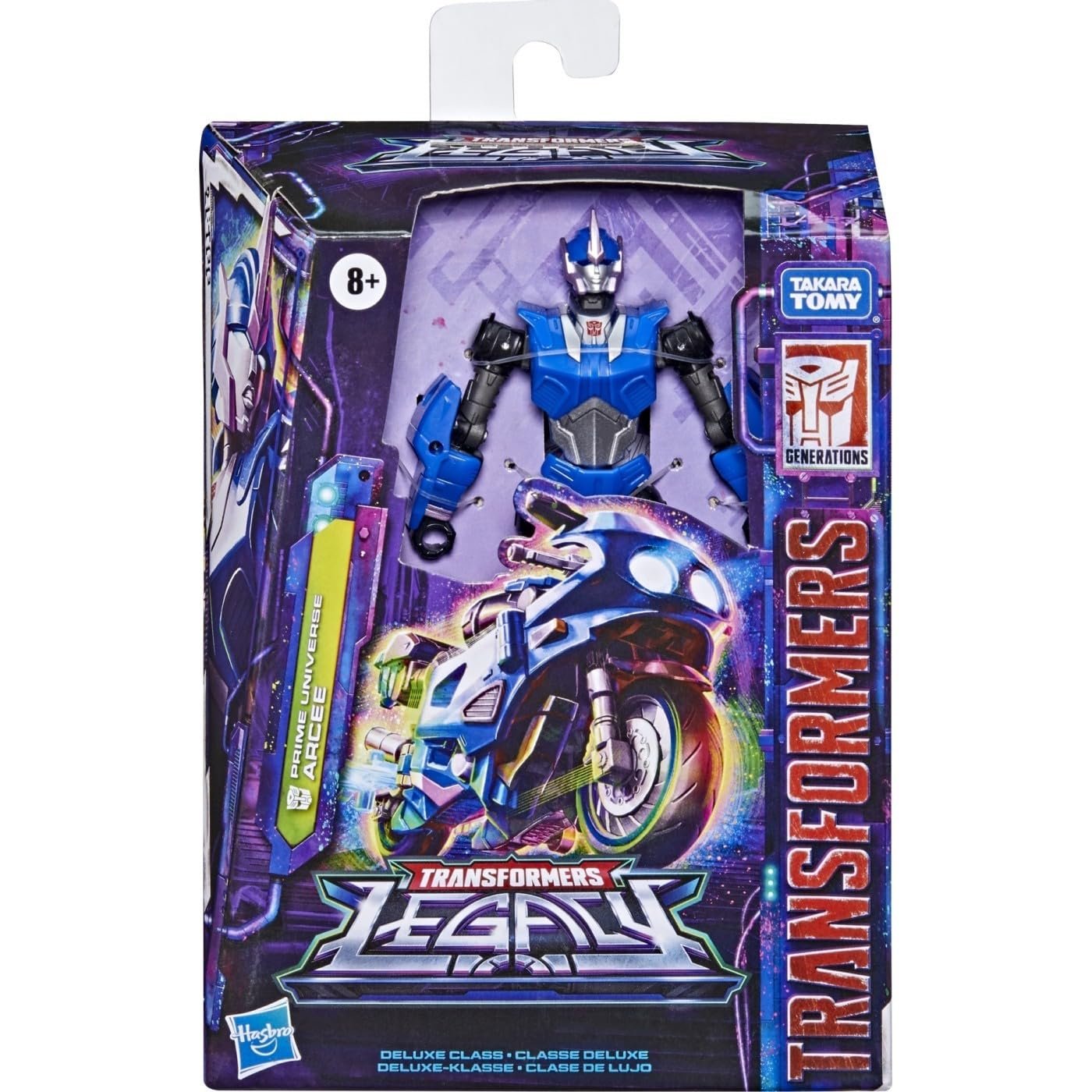 Transformers Toys Generations Legacy Deluxe Prime Universe Arcee Action Figure - Kids Ages 8 and Up, 5.5-inch