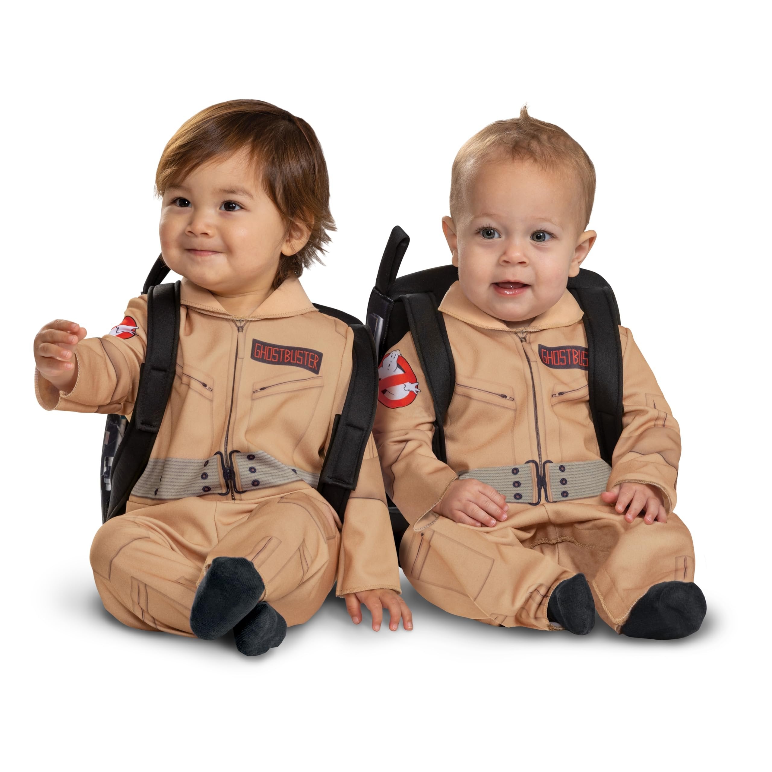 Disguise Ghostbusters Costume for Kids, Official Ghostbusters Classic Jumpsuit with Proton Pack Accessory, Toddler Size Medium (3T-4T)