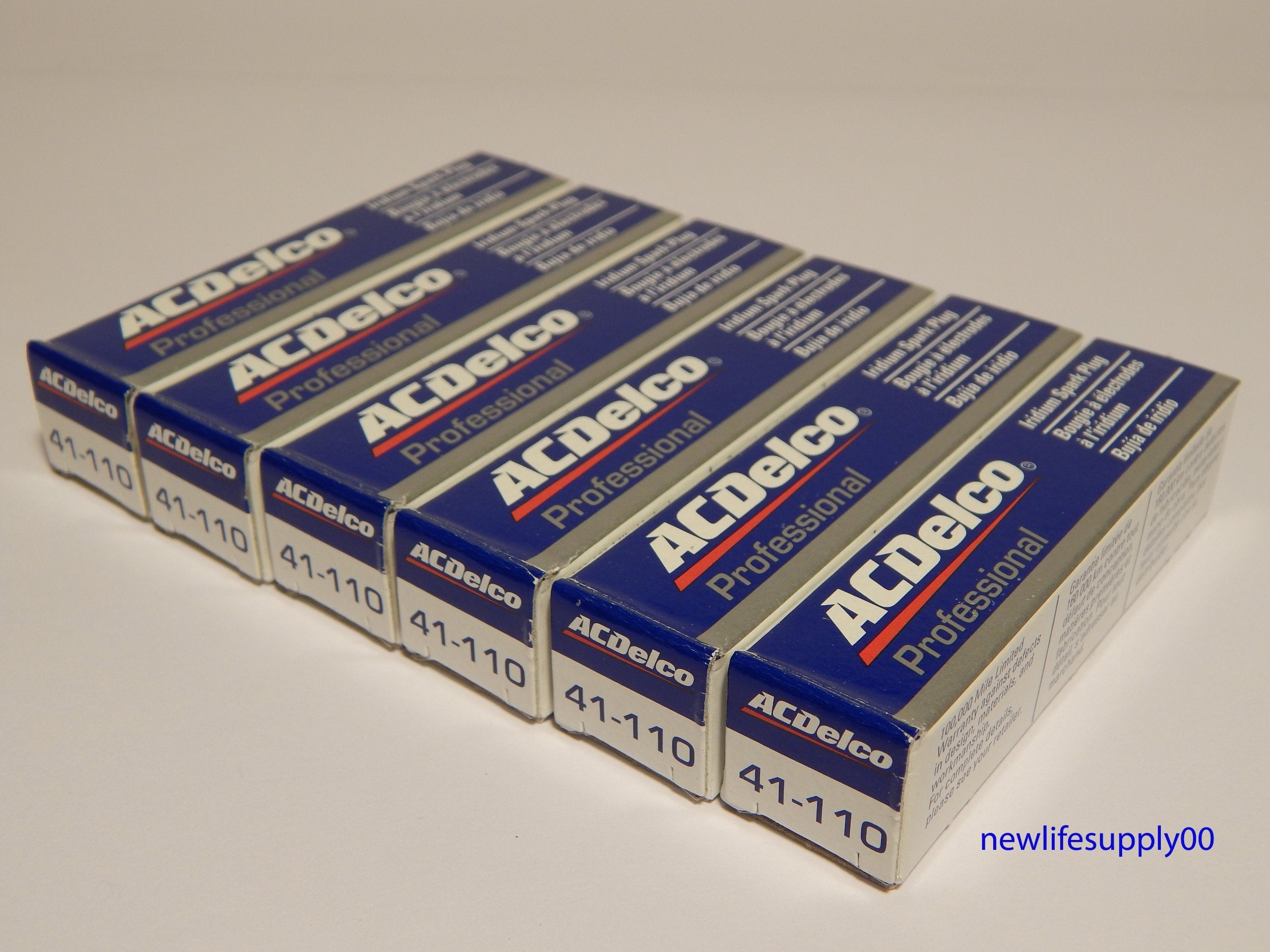 ACDelco # 41-110 Professional Iridium Spark Plug - 6 Pcs * NEW *