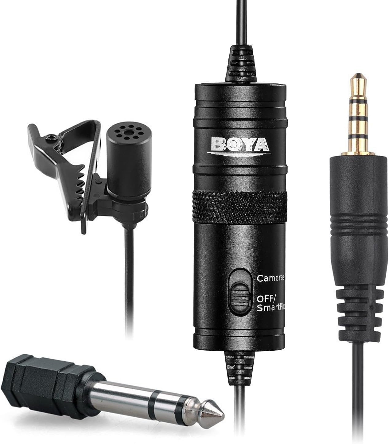 BOYA Omnidirectional Lavalier Microphone for Canon Nikon Sony,for iPhone 6 5 4S 4/DSLR Camcorder & Audio Recorders