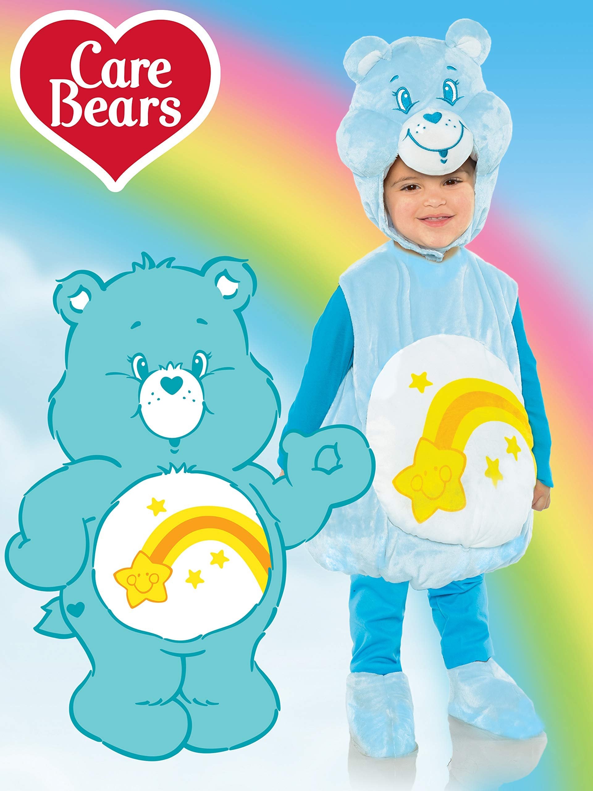 Kid's Officially Licensed Care Bears Wish Bear Toddler Costume Kit for Dress Up and Halloween - Care Bears Wish Bear