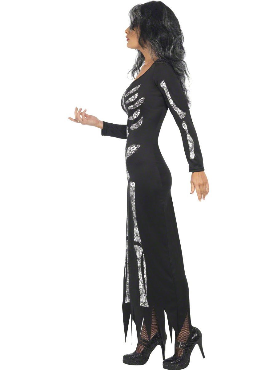 Smiffys - 38873 - Halloween Ladies Skeleton Costume - Size Small - US - 6/8