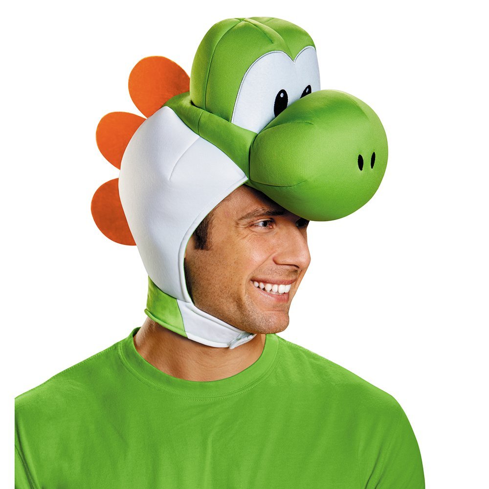 Disguise Yoshi Costume Headpiece Adult Green One Size - Free Shipping & Returns