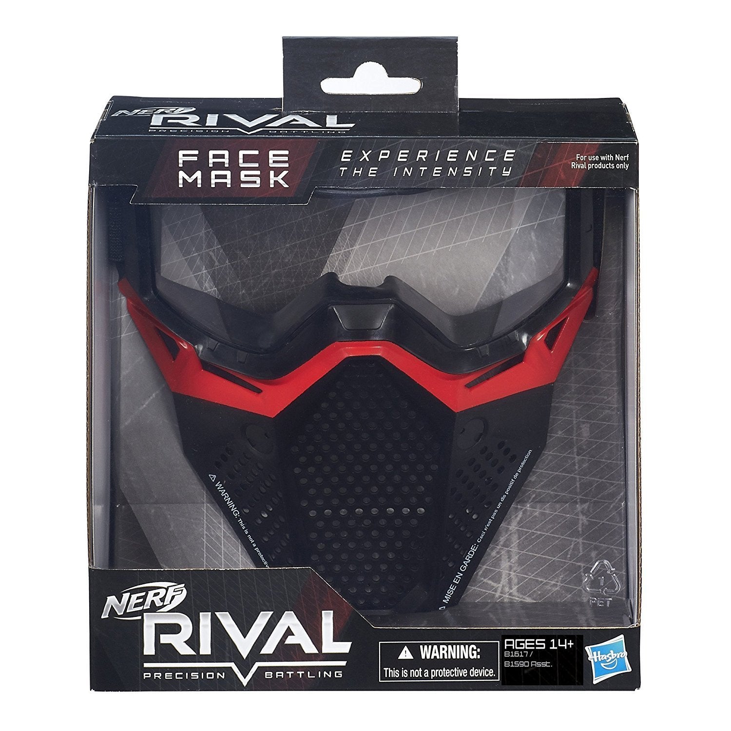 Nerf Rival Face Mask (Red) 3.19'' x 9.76''