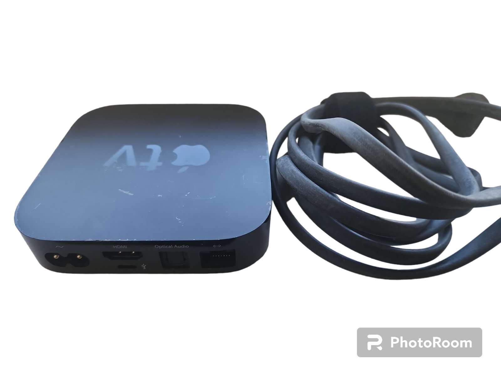 Apple TV (3rd Generation) Rev A 8GB HD Media Streamer With Cord - No Remote.