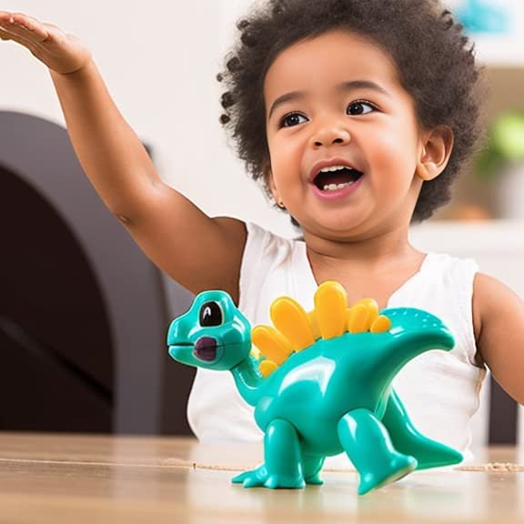 PREXTEX Small Baby Dinosaur Toys for Toddlers 3 Years and Up - Set of Cartoon Dinosaur Figures, Safe ABS Plastic with Round Edges, Perfect for Kids of All Ages, Dino-Themed Parties, and Birthday Gifts