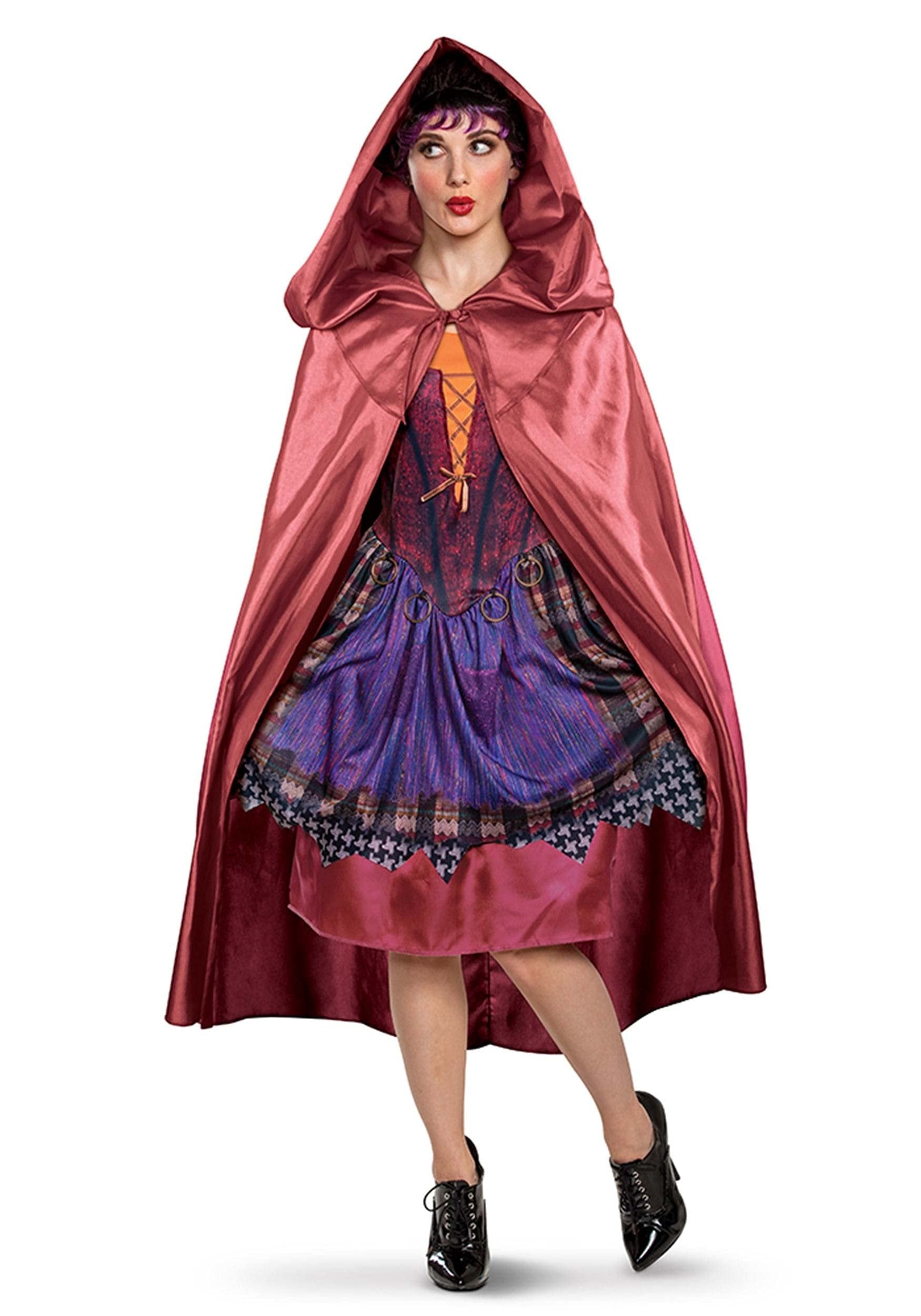 Disguise Women's Mary Sanderson Costume Cape, Official Hocus Pocus Outfit Accessory, Multicolored, One Size