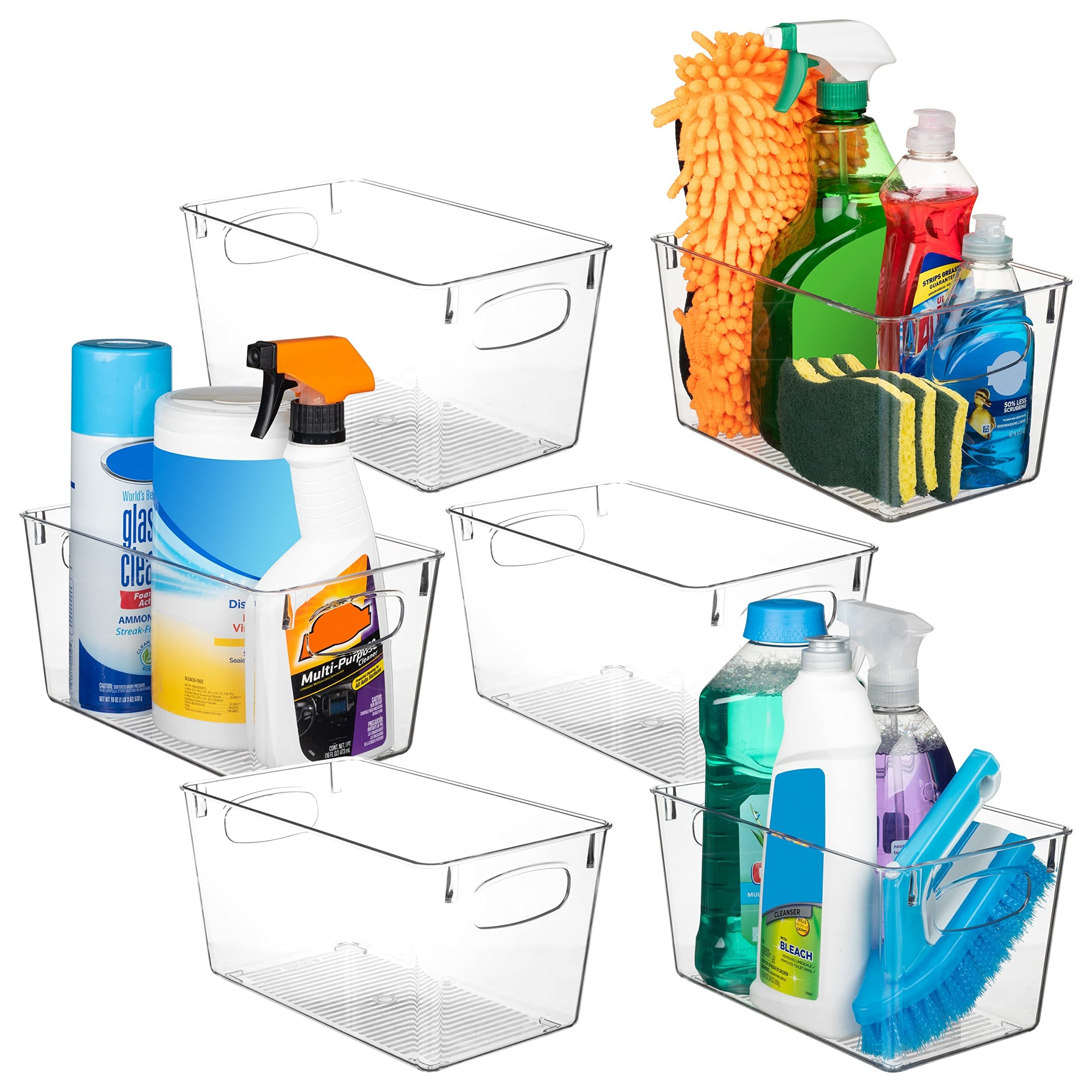 ClearSpace Plastic Bins - Perfect Kitchen Organization or Pantry Storage - Fridge Organizer, Cabinet Organizers