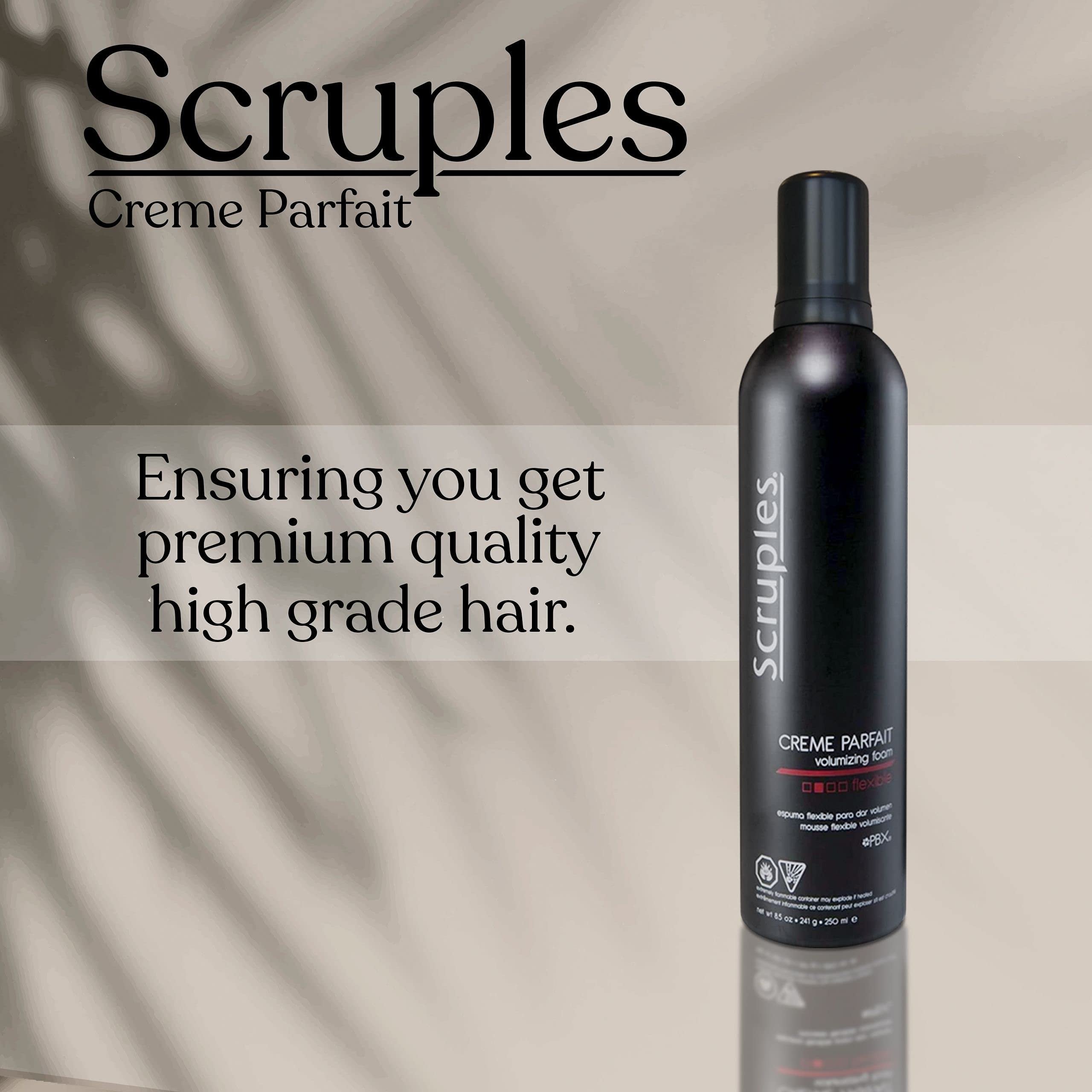 Scruples Creme Parfait Volumizing Foam - Rich & Weightless Styling Foam for Ultimate Smoothing Control, Hydration and Frizz-Free Hold - Alcohol-Free Volume Hair Mousse for Fine to Thick Hair (8.5 oz)