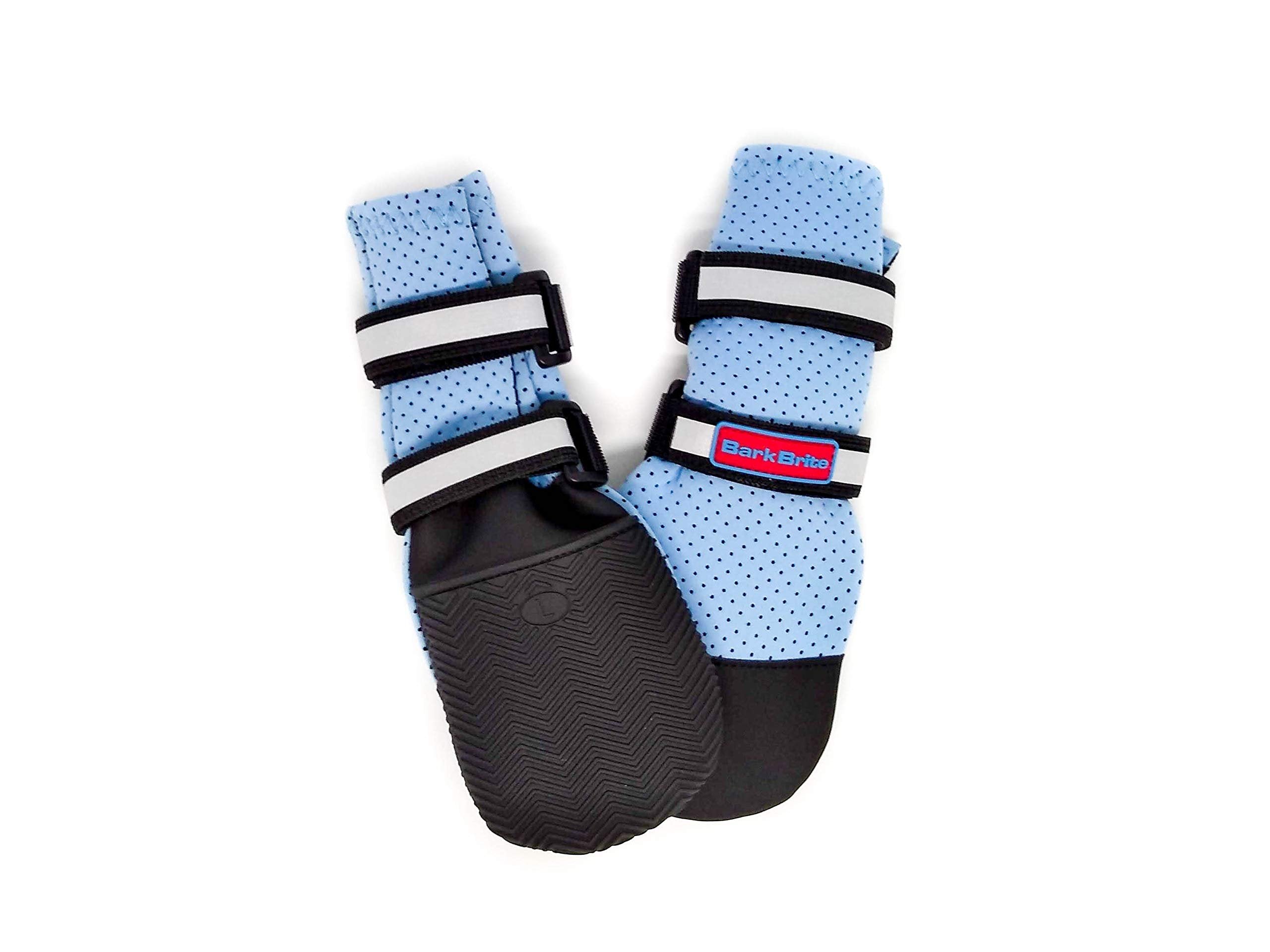 Bark Brite Lightweight Neoprene Paw Protector Dog Boots Designed for Comfort and Breathability in 5 Sizes (Blue XL)
