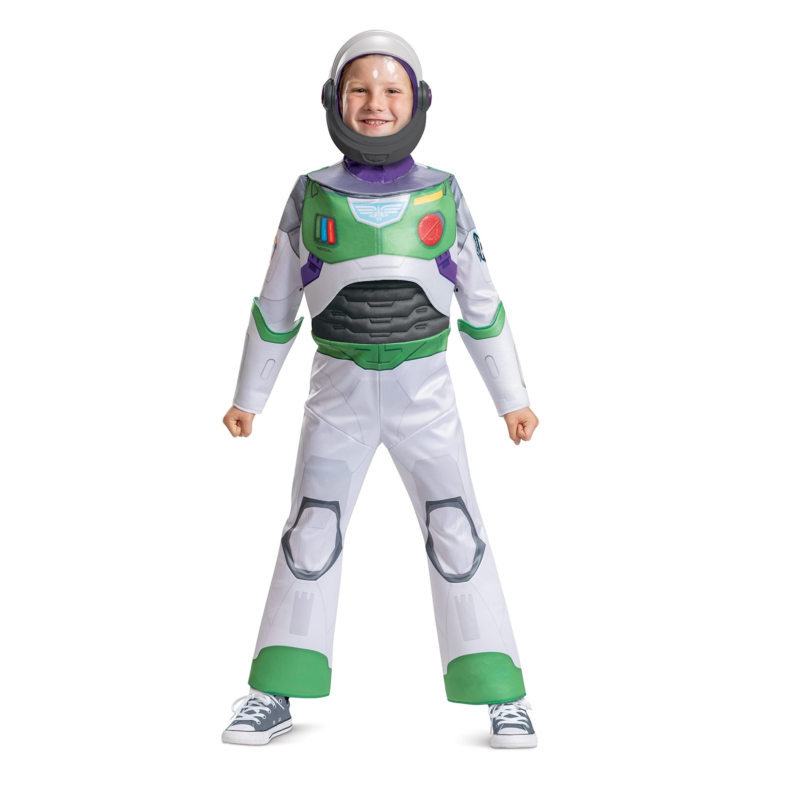 Disney Pixar Lightyear Buzz Space Ranger Costume for Kids, Deluxe Official Disney Lightyear Costume Outfit, Child Size Small (4-6)