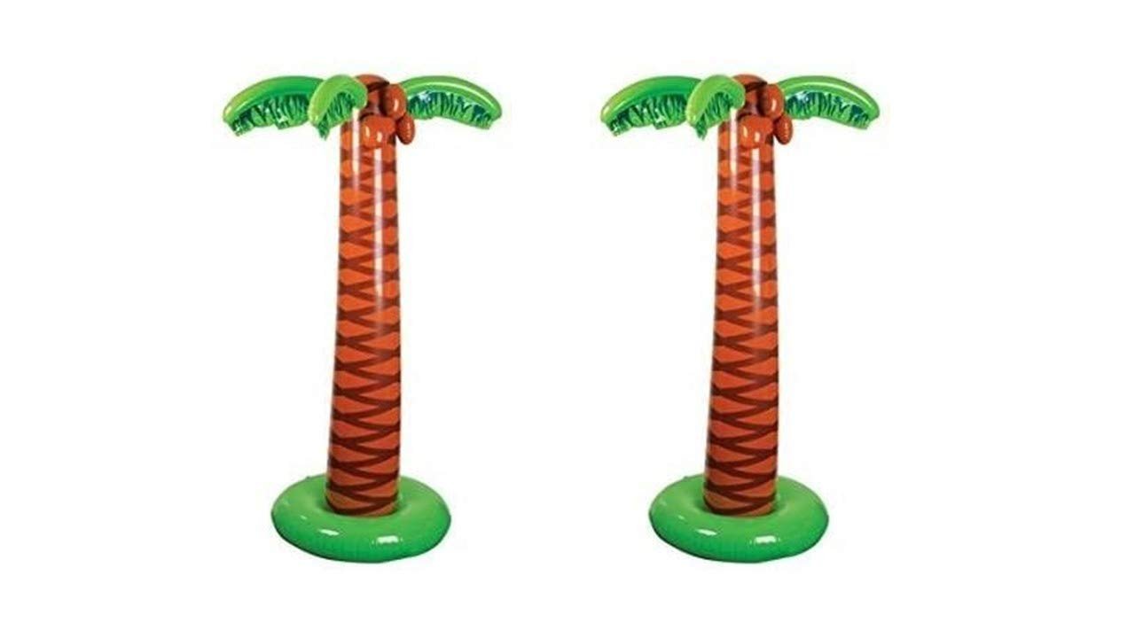 Rhode Island Novelty 66 Inch Inflatable Palm Trees, Set of Two