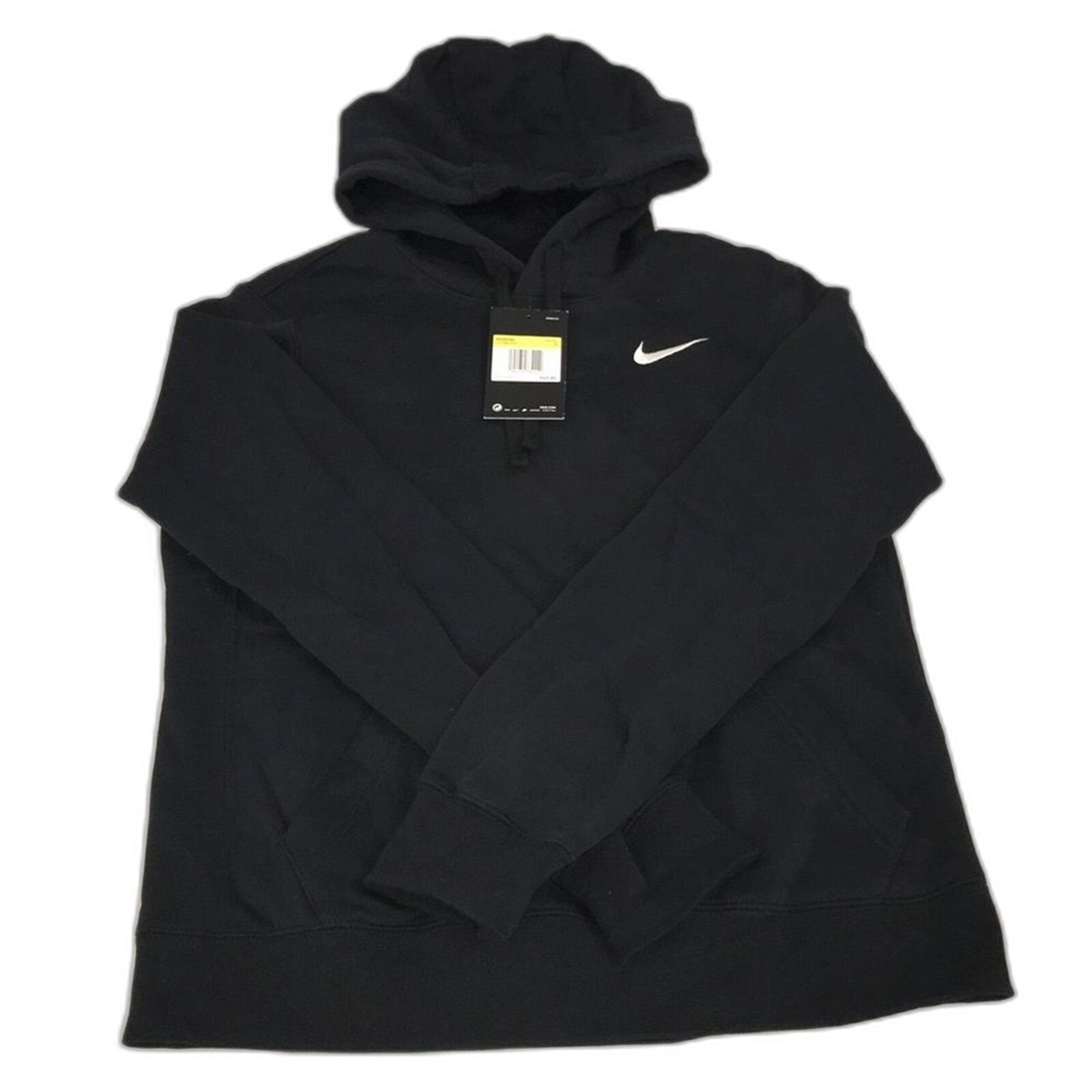 Nike Pullover Fleece Hoodie Black Womens Size Small S
