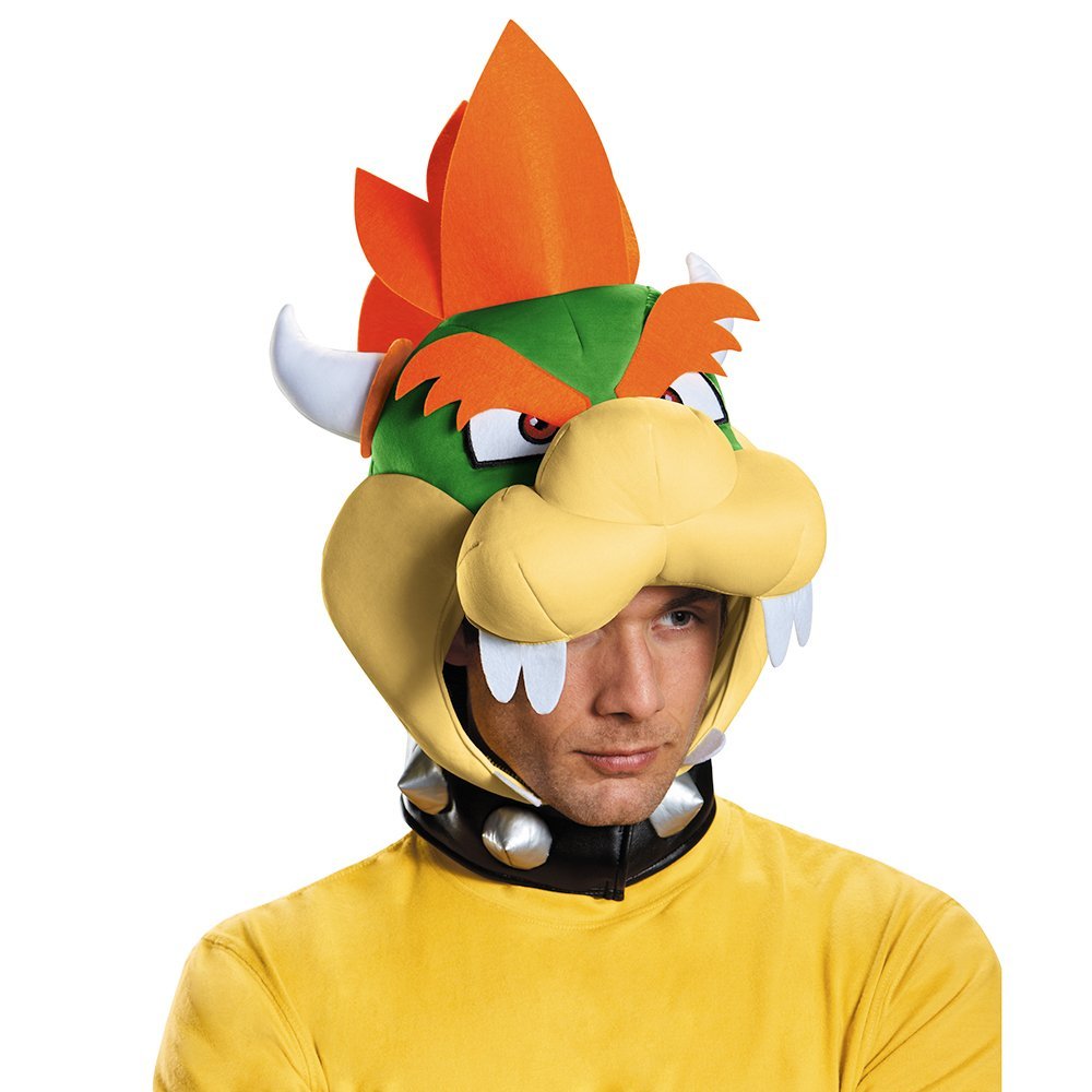 Disguise Men's Bowser Headpiece Costume Accessory - Adult, Multi, One Size