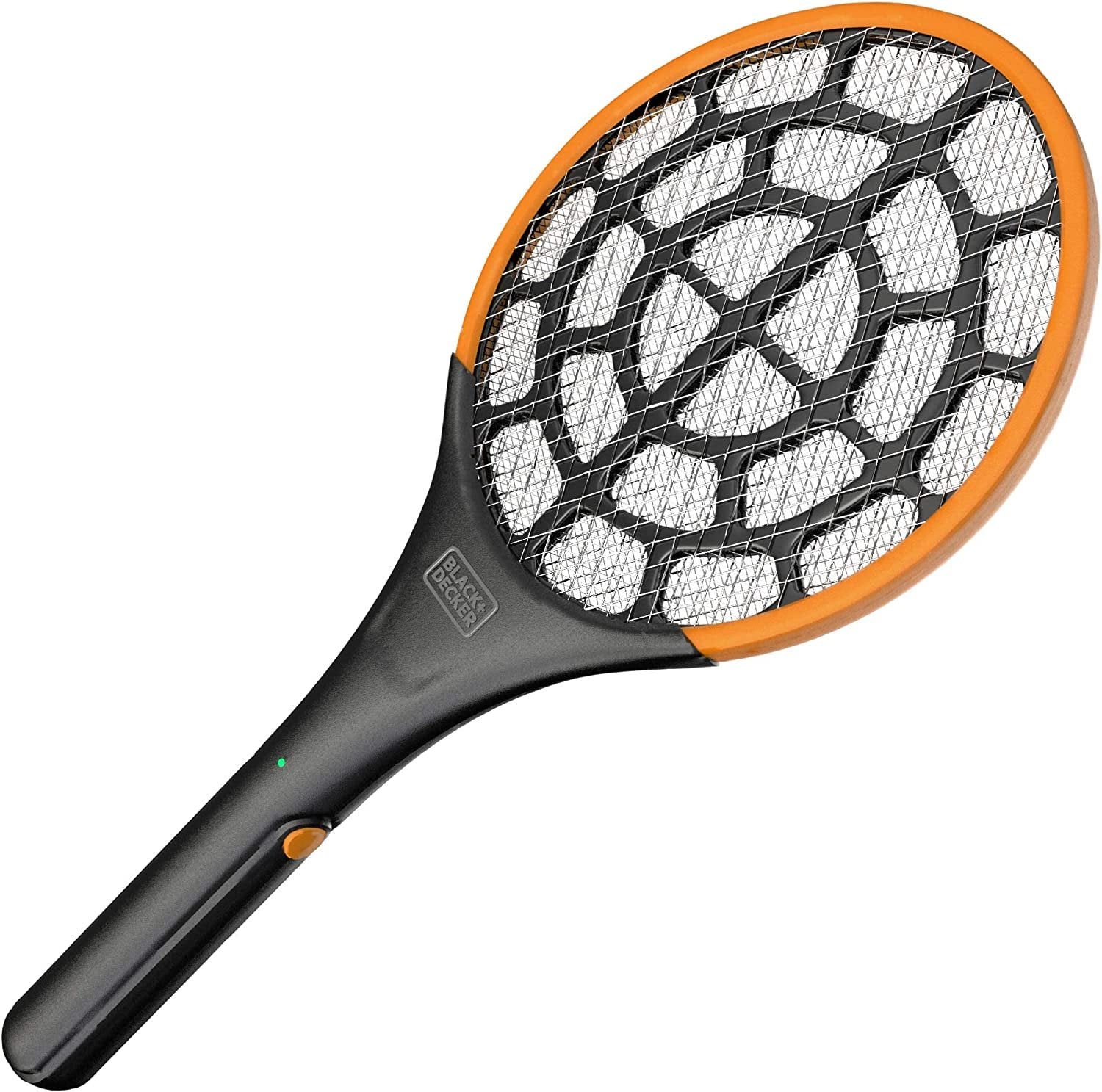 BLACK+DECKER PRO 2.0 Electric Fly Swatter Black - Battery Powered Bug Zapper Racket - Handheld Indoor & Outdoor Non-Toxic Safe for Humans & Pets - 1 Count