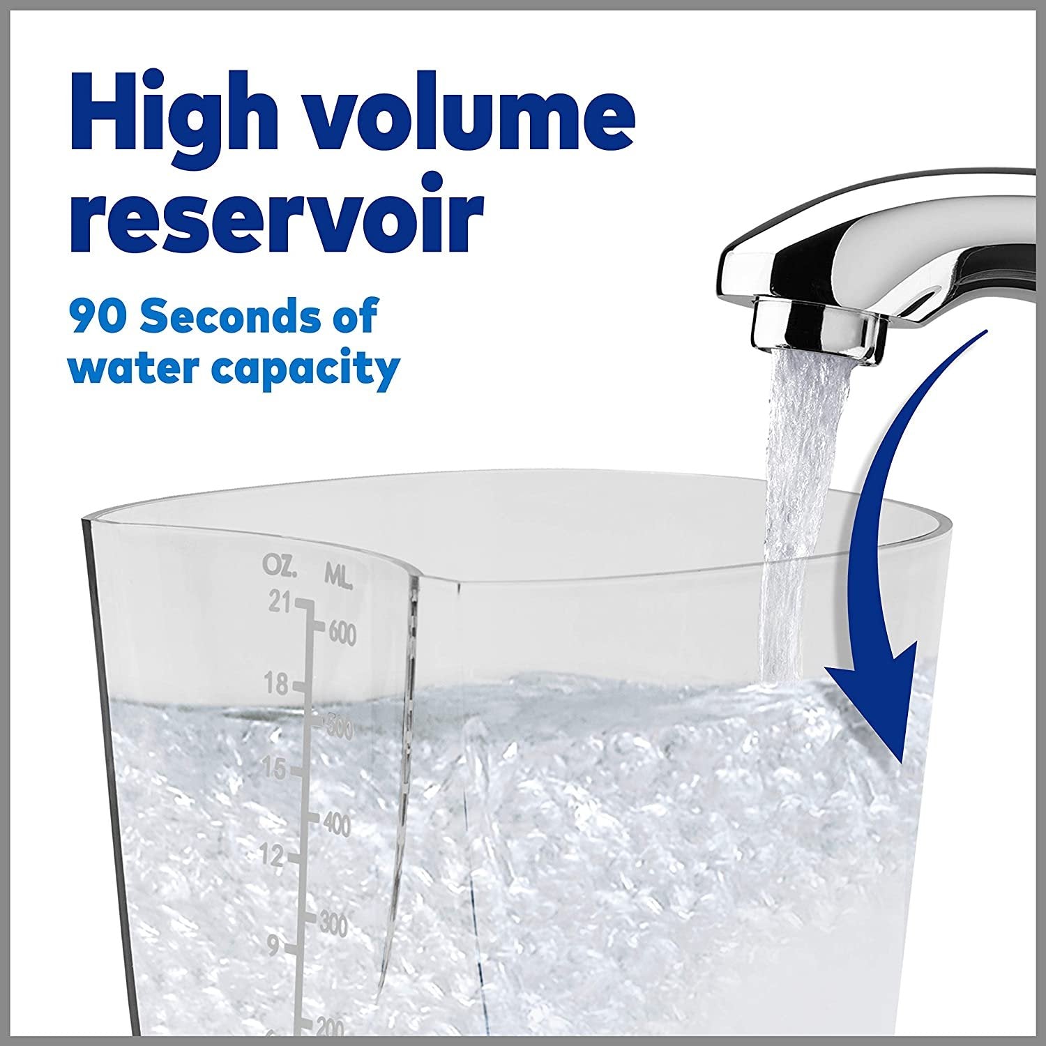 White Waterpik Aquarius Water Flosser Professional w/ 10 Settings & 7 Tips - Size 10.35x3.8x4.7