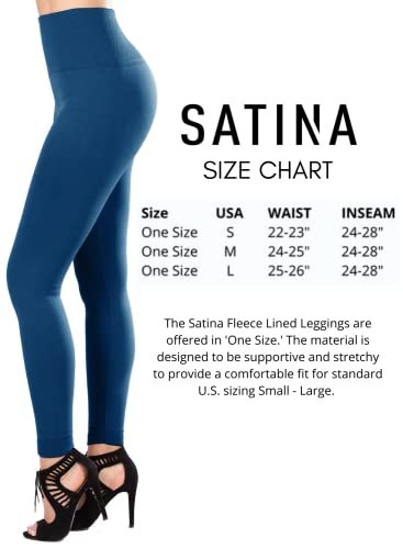 SATINA Dark Teal High Waisted Leggings | Tummy Control & Compression | One Size