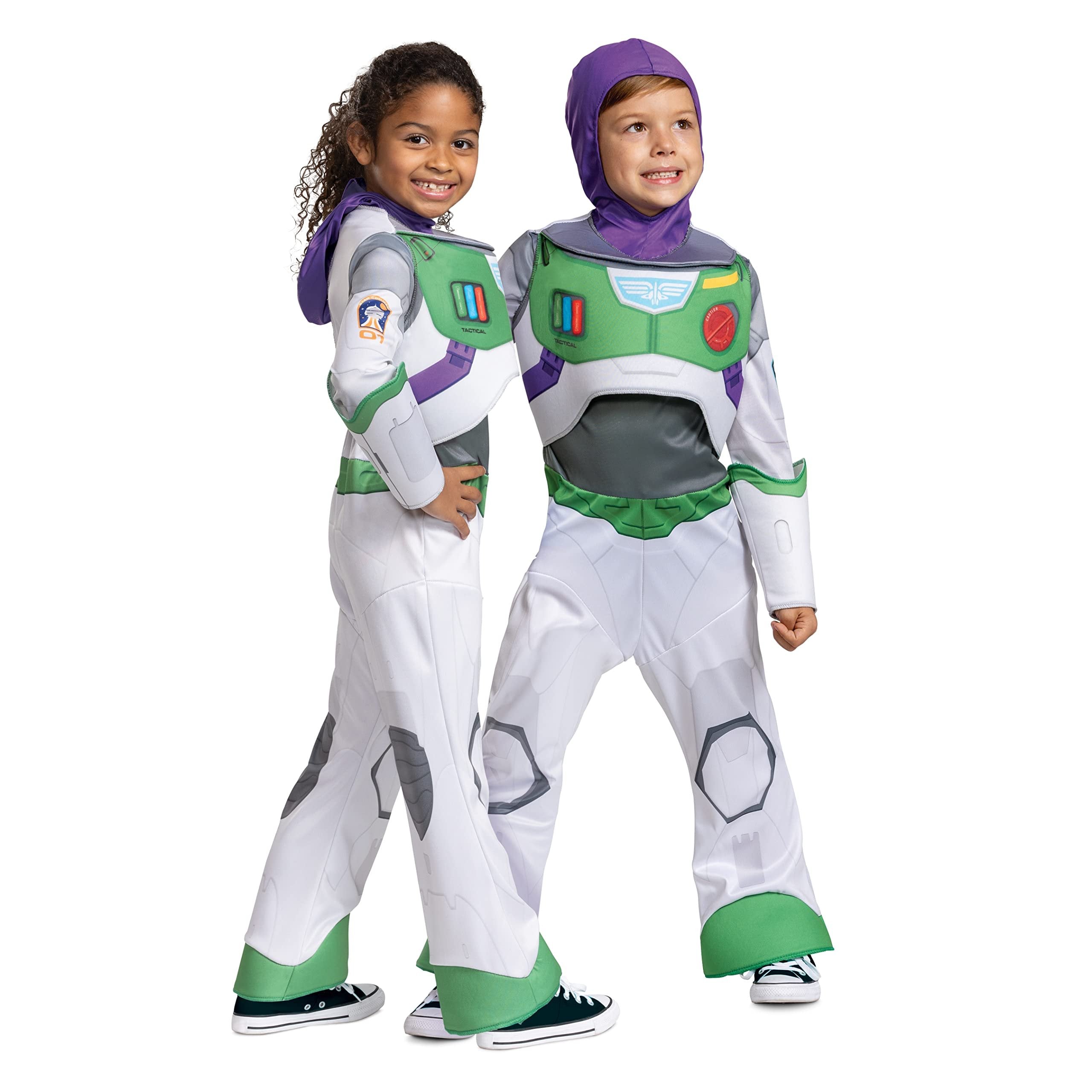 Disney Pixar Lightyear Buzz Space Ranger Costume for Kids, Official Disney Lightyear Costume Outfit, Child Size Extra Small (3T-4T)